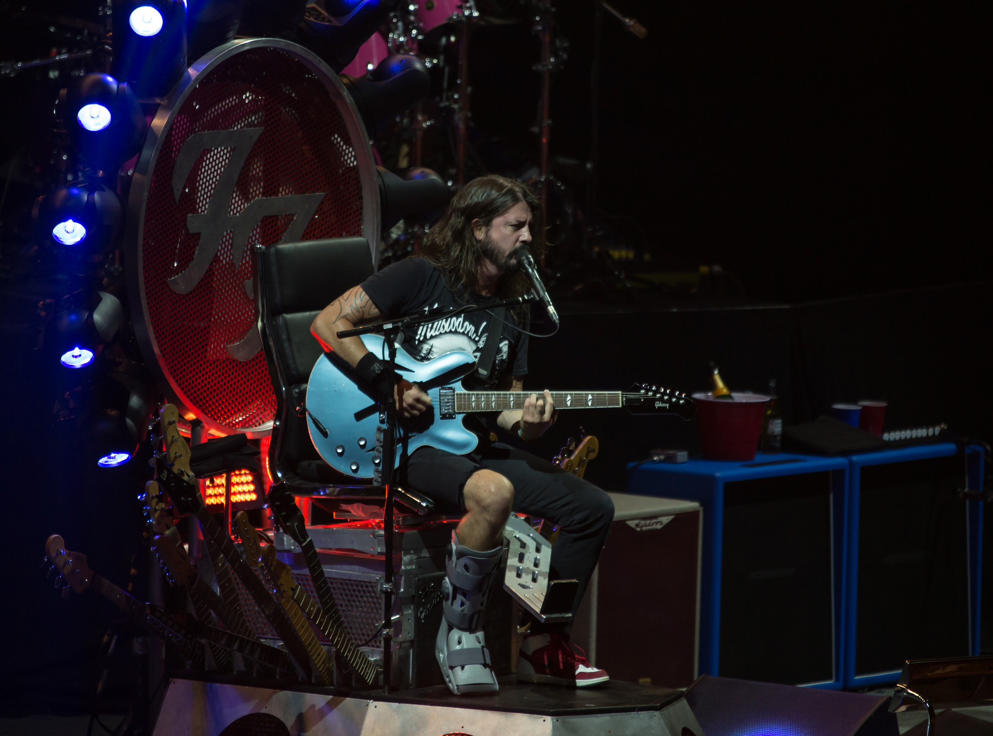 Sigma 70-200mm F2.8 EX DG OS HSM sample photo. Foo fighters cesena rockin 1000 photography