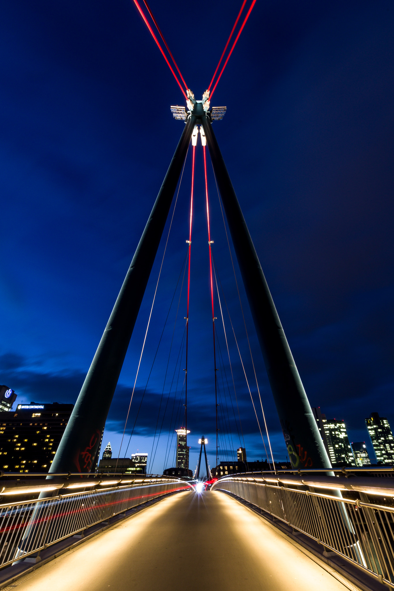 Pentax K-S2 sample photo. Bridge at night photography