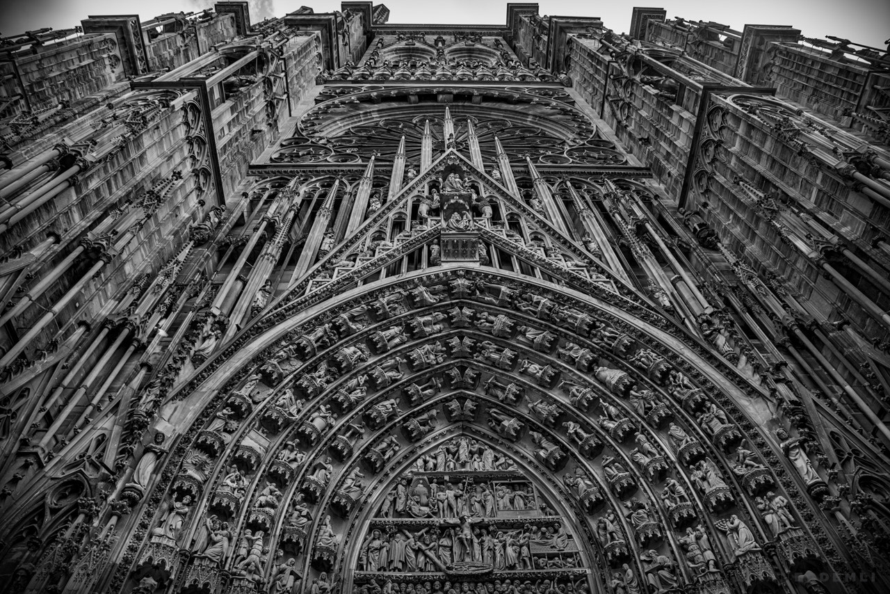 Sony a7R + Canon EF 24-105mm F4L IS USM sample photo. Strasbourg cathedral photography