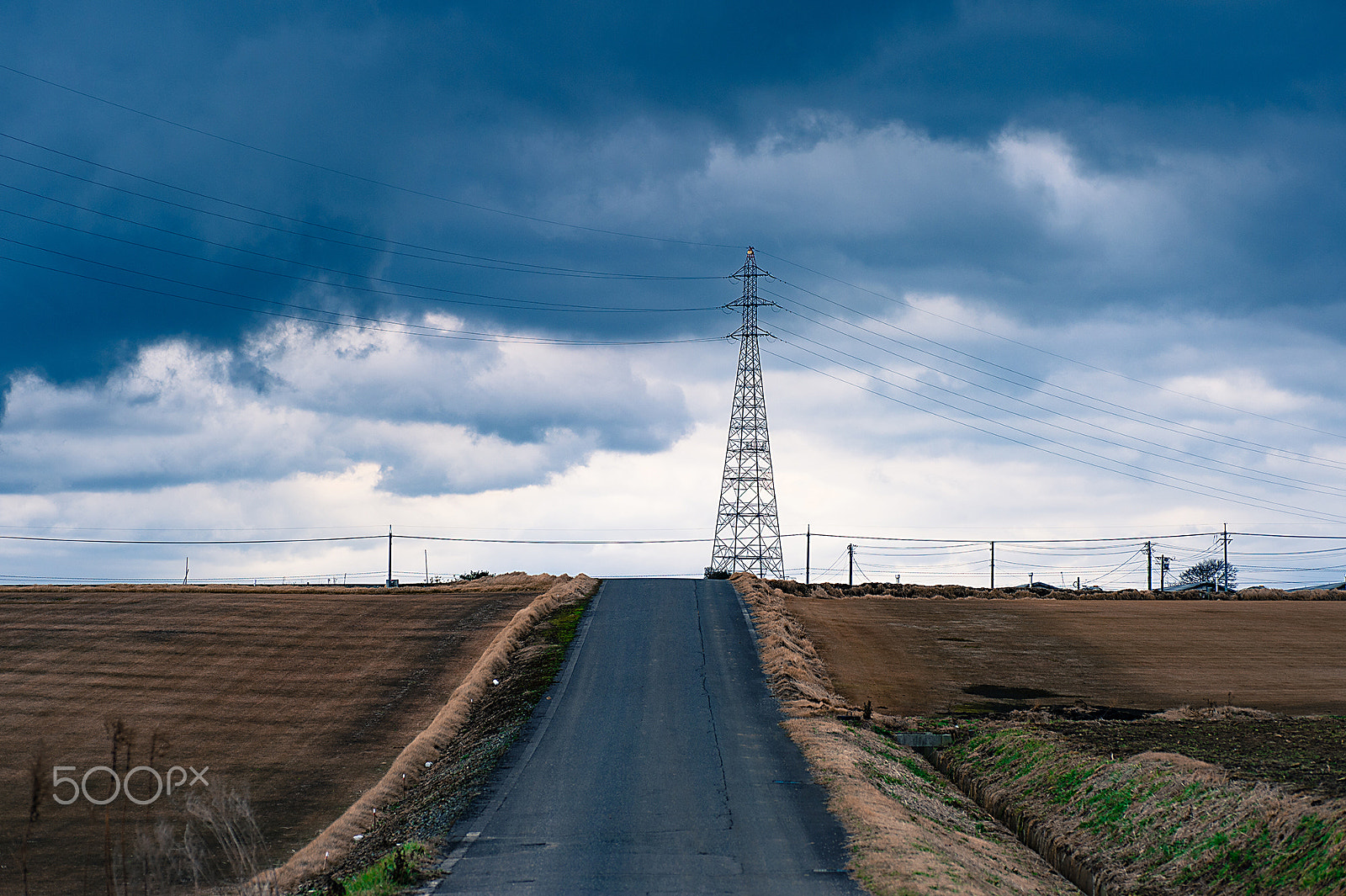 Nikon Df sample photo. Winter fields photography