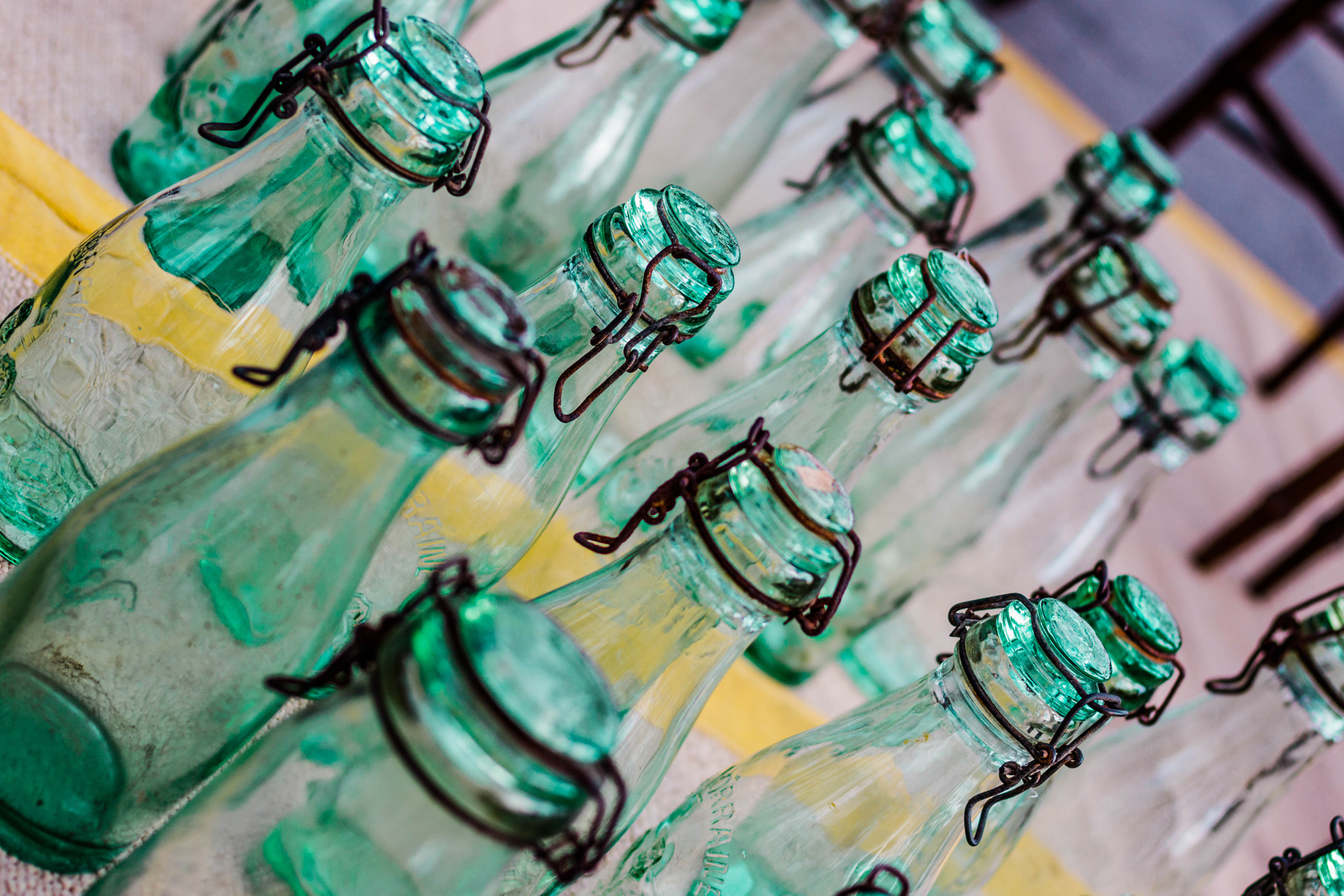 Canon EOS 750D (EOS Rebel T6i / EOS Kiss X8i) + Canon EF 50mm F1.4 USM sample photo. Glass bottles photography