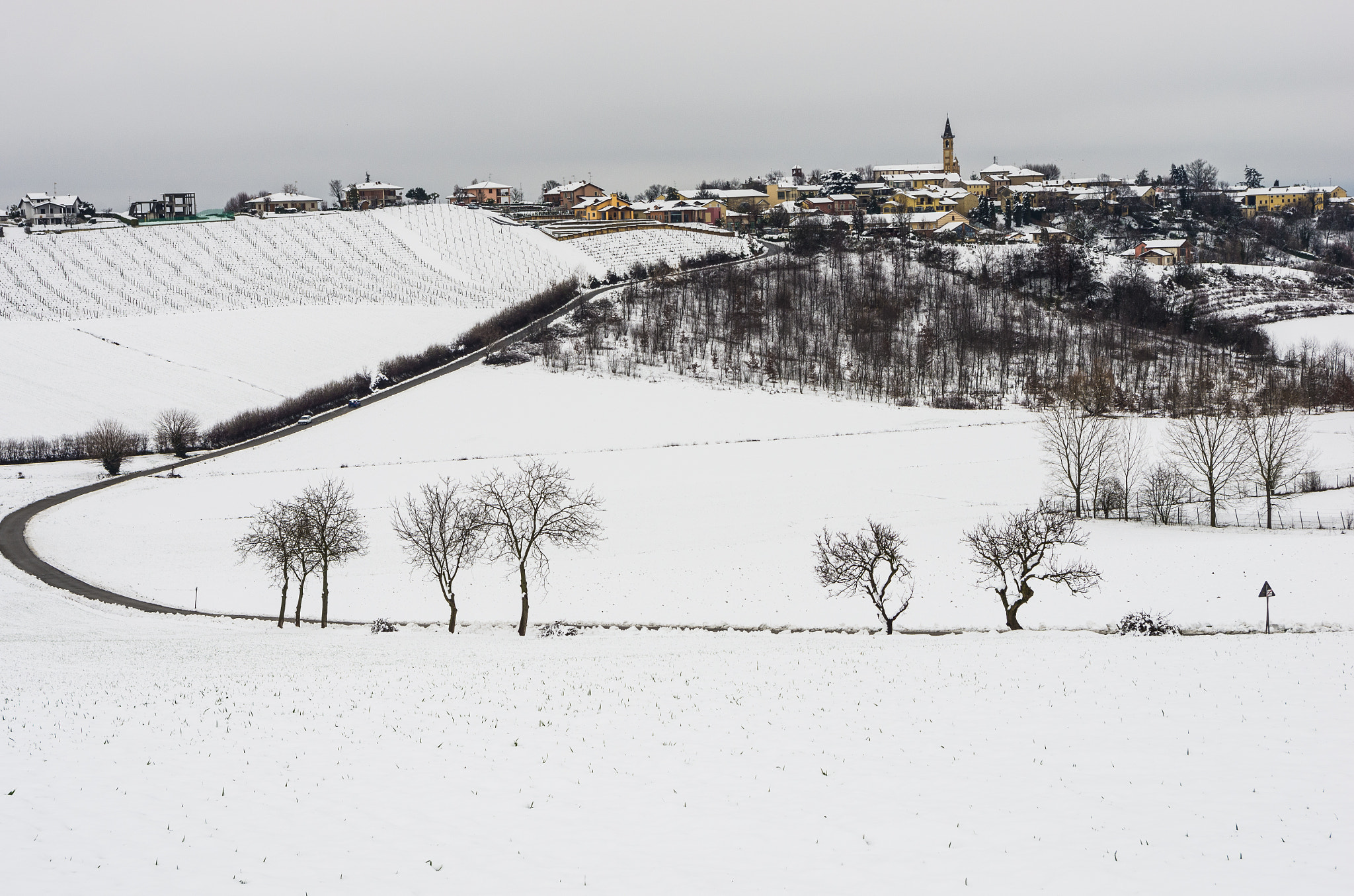 Pentax K-5 sample photo. View of monferrato: the snow of march photography