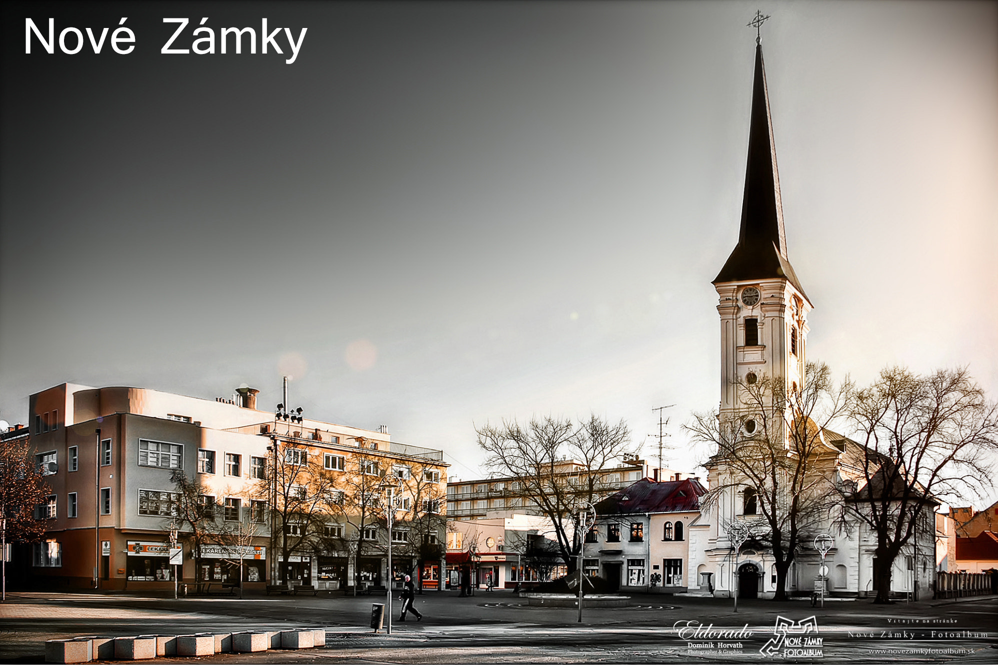 Pentax K20D sample photo. Nové zámky - hlavné námestie photography