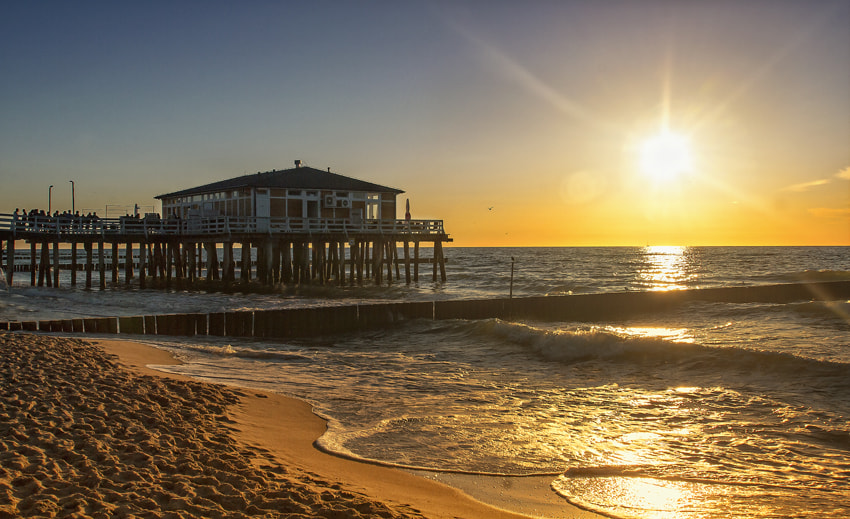 Pentax K-7 sample photo. Baltic sunset -- poland photography