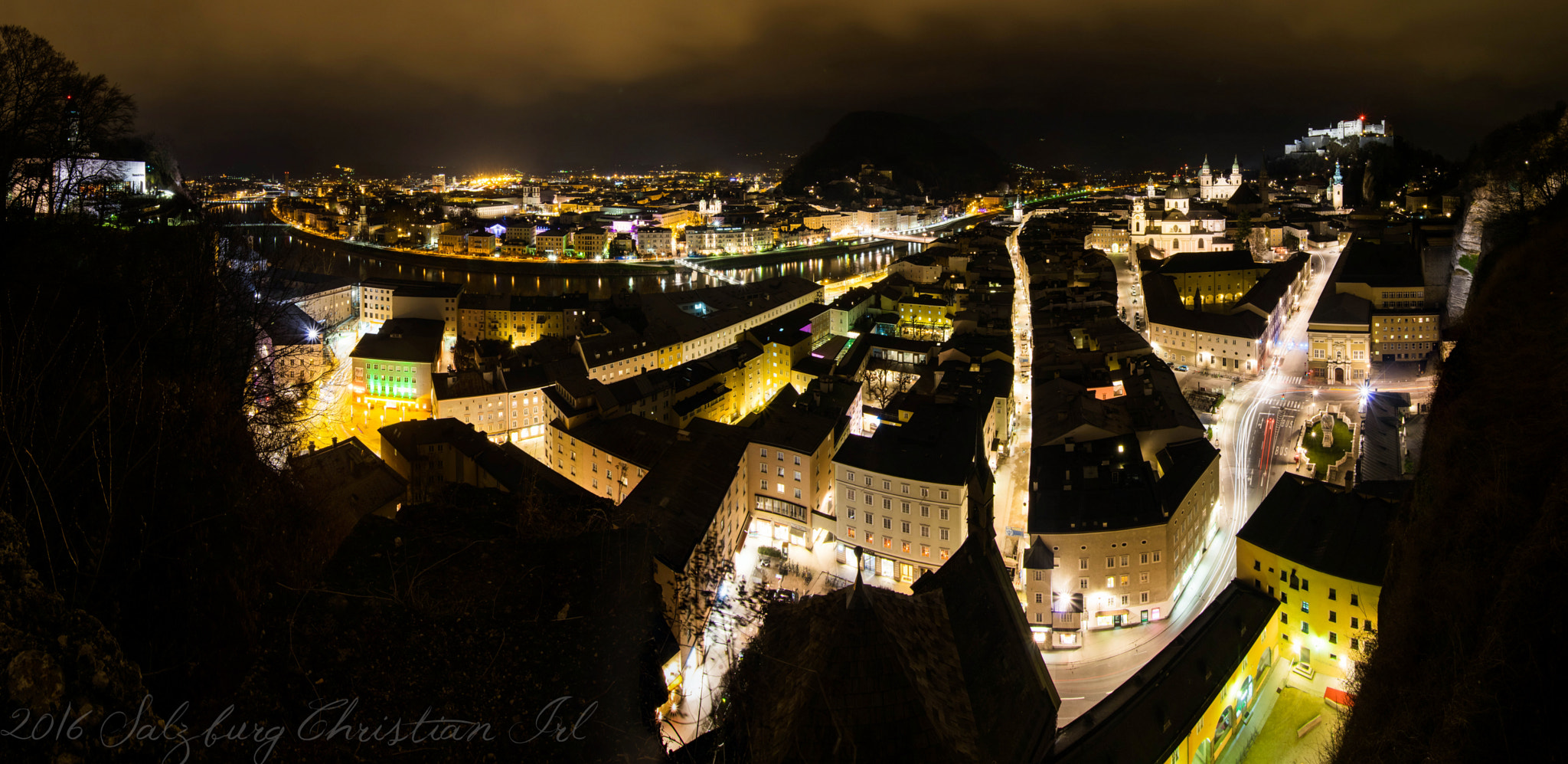 Sigma 10-20mm F3.5 EX DC HSM sample photo. Salzburg bei nacht photography