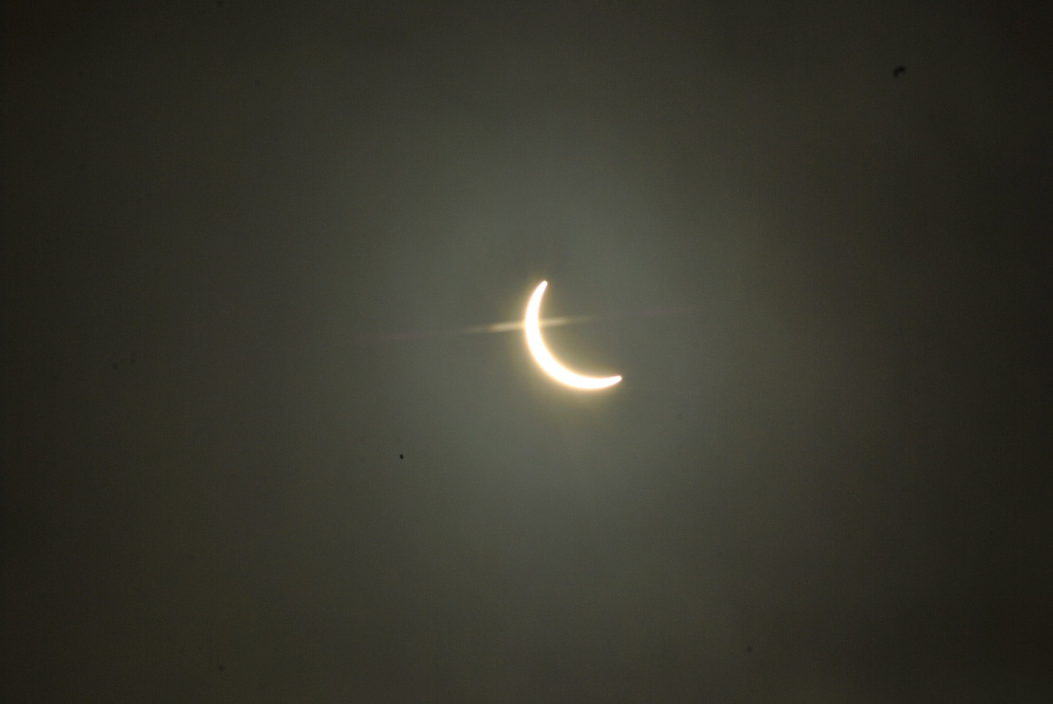 Nikon AF Nikkor 70-300mm F4-5.6G sample photo. Partial solar eclipse photography