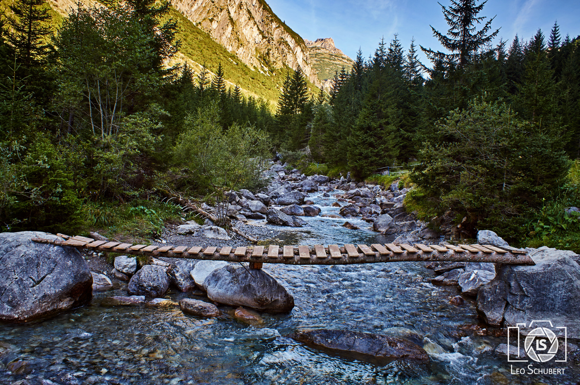Sony DT 18-70mm F3.5-5.6 sample photo. Bridge across the mountain stream photography