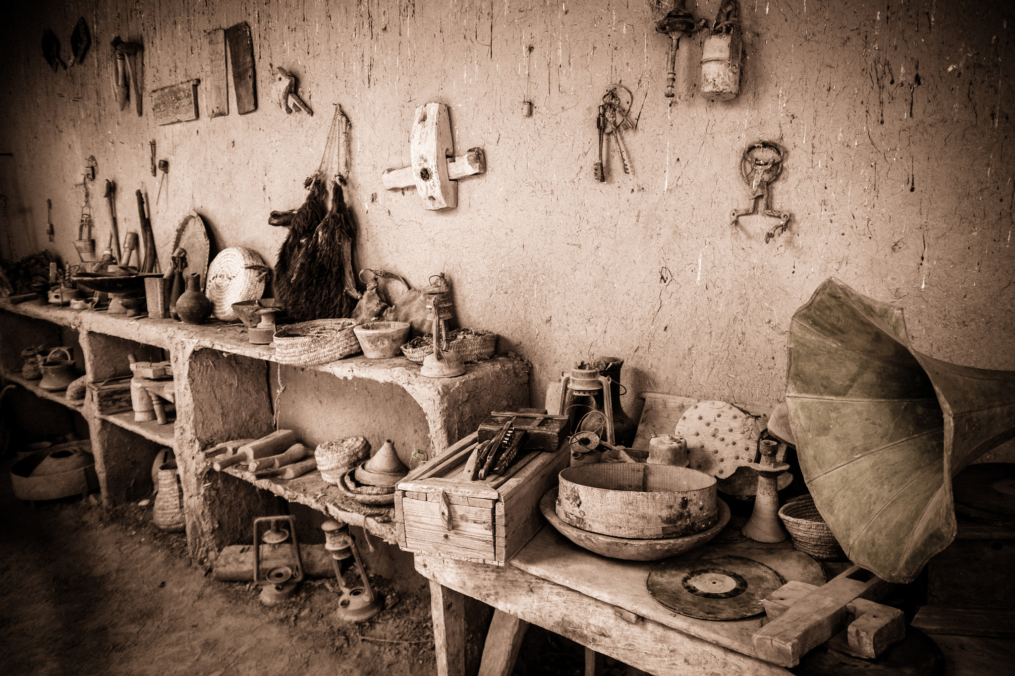 Sigma 17-70mm F2.8-4.5 (D) sample photo. Various tools at kasbah amerhidil photography