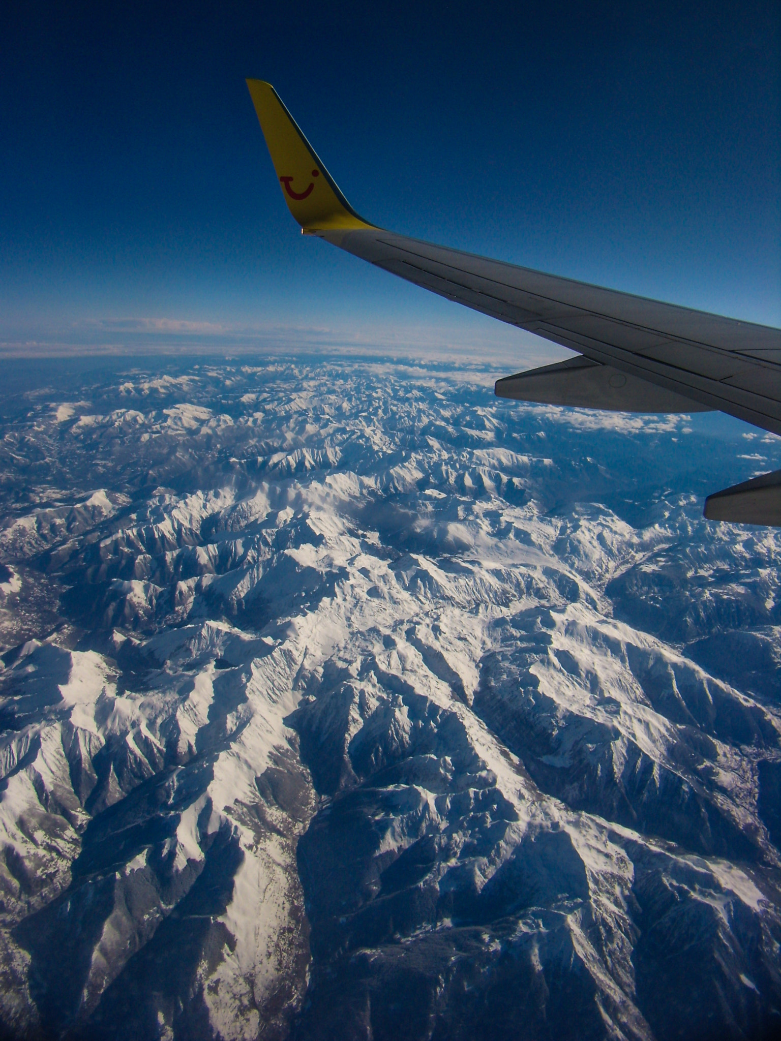 Olympus FE200 sample photo. Pyrenees: on the flight from cologne to valancia photography