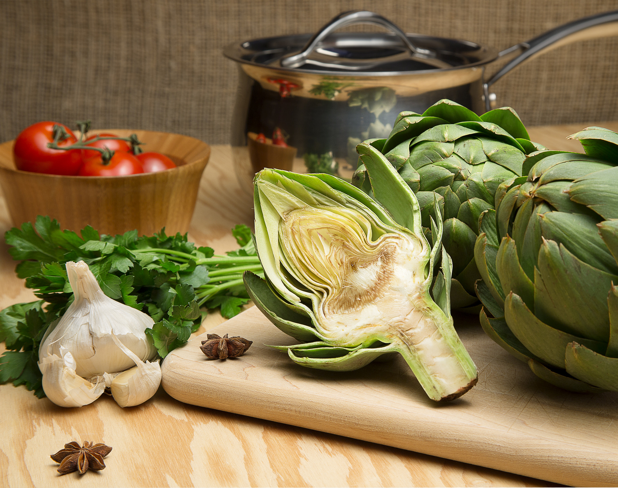 Canon EF 24-85mm F3.5-4.5 USM sample photo. Artichokes photography