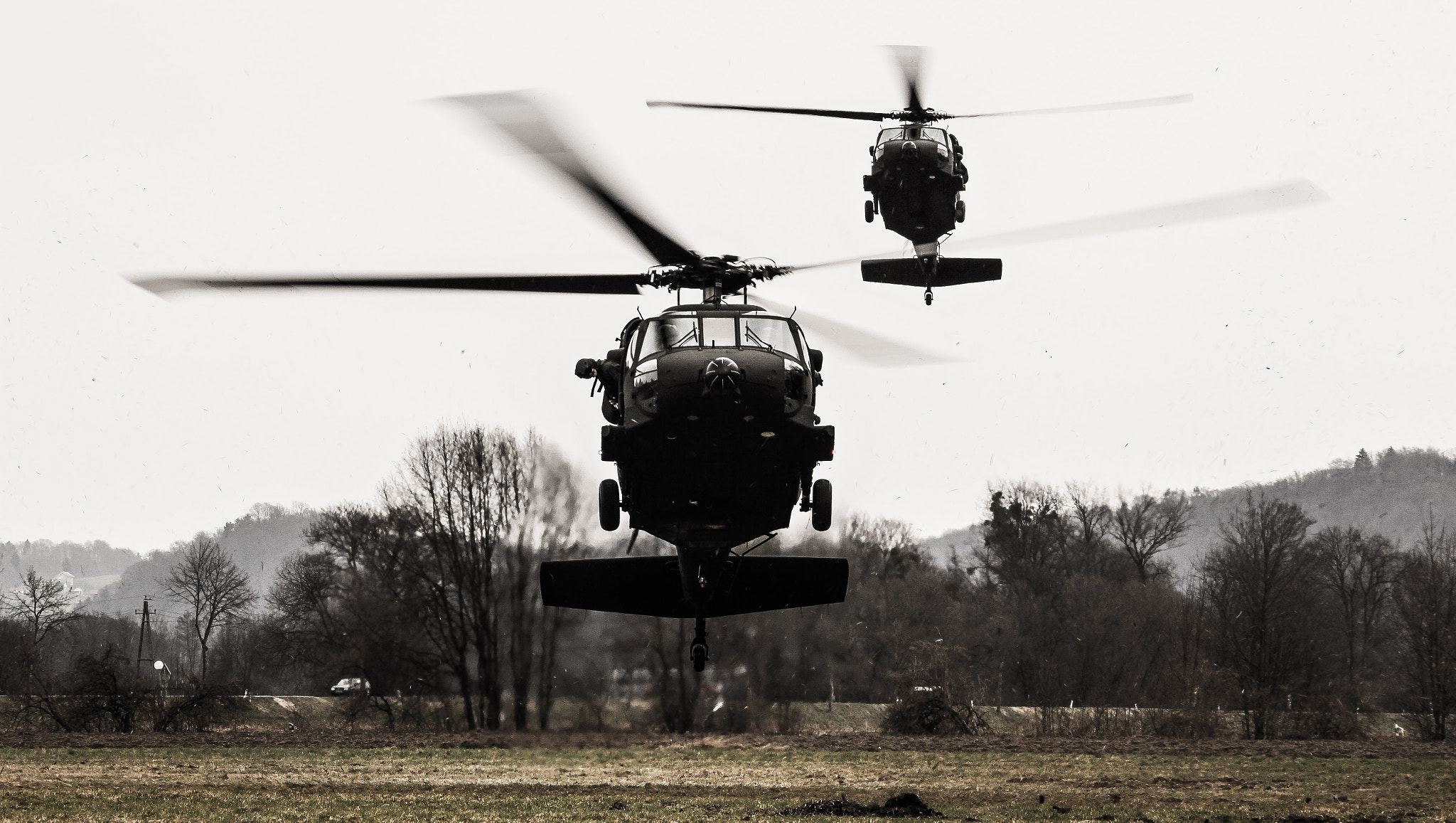 Canon EF 28-300mm F3.5-5.6L IS USM sample photo. Black hawk landing. photography