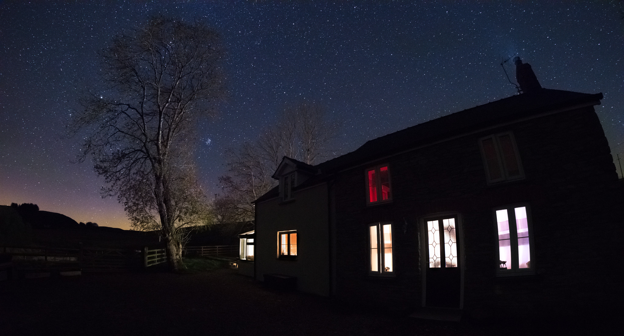 Samyang 12mm F2.8 ED AS NCS Fisheye sample photo. Night sky at home photography