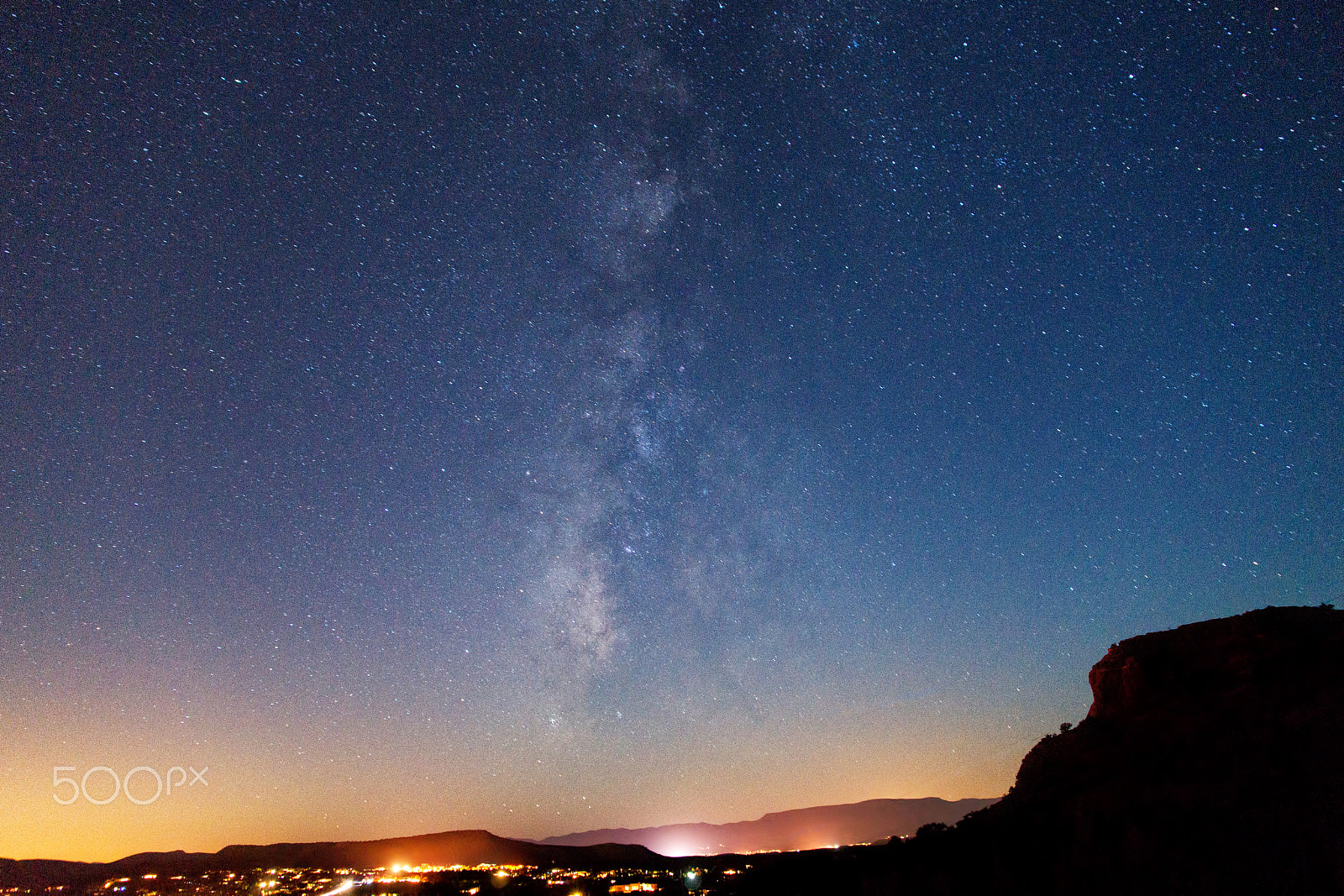 Sony Alpha DSLR-A850 sample photo. Milky way over sedona photography