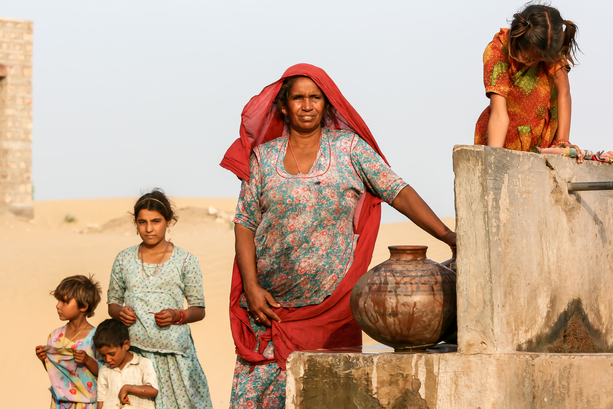 Sigma 70-200mm F2.8 EX DG OS HSM sample photo. Daily life in the desert of rajasthan photography