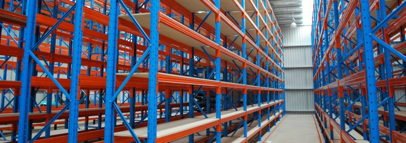 Nikon D40X sample photo. Narrow aisle pallet racking photography
