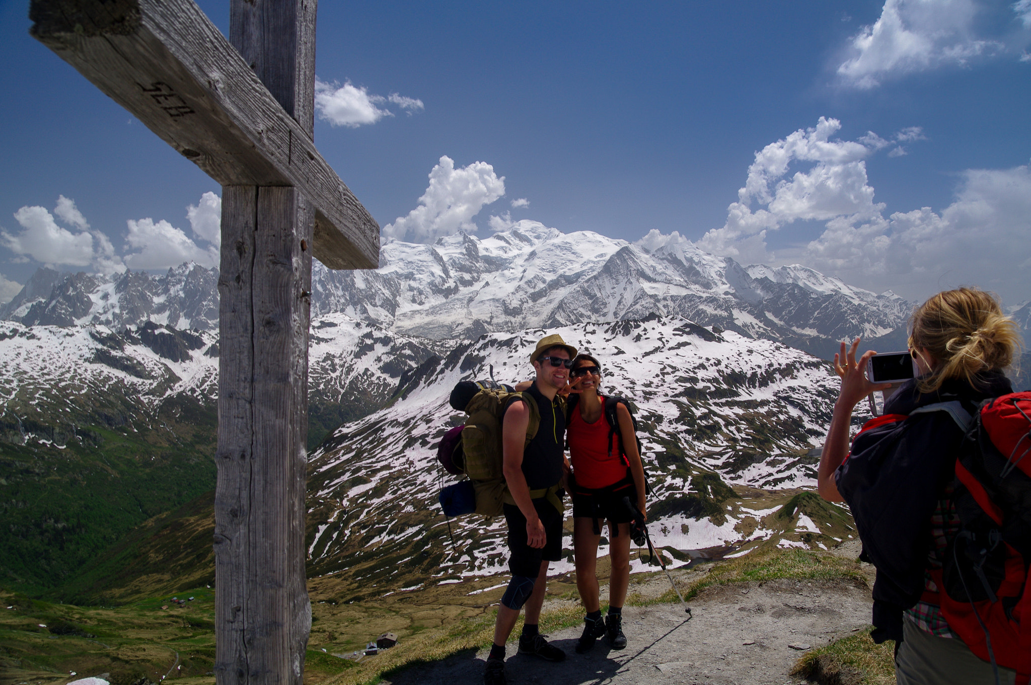 Pentax K-7 sample photo. Mt blanc selfi photography