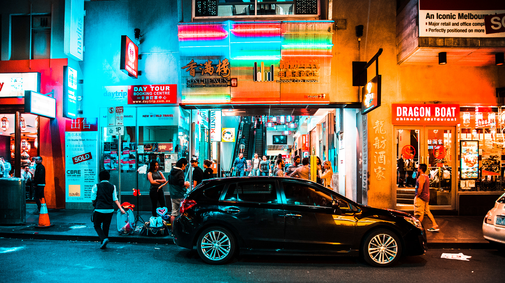 Sony a7S + Canon EF 24-105mm F4L IS USM sample photo. Chinatown, melbourne photography