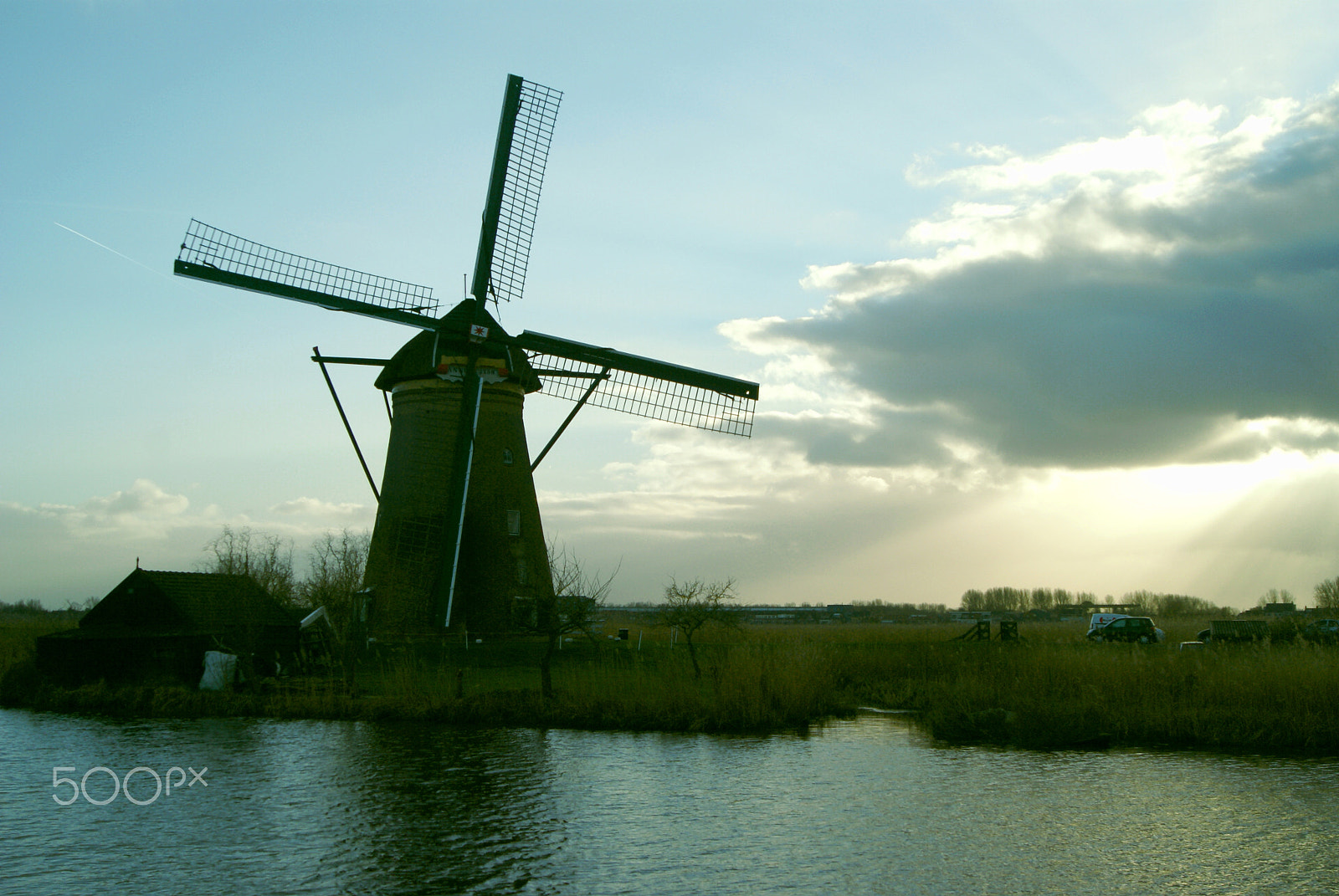 Sony Alpha DSLR-A100 + Minolta AF 28-80mm F3.5-5.6 (D) sample photo. Kinderdijk photography