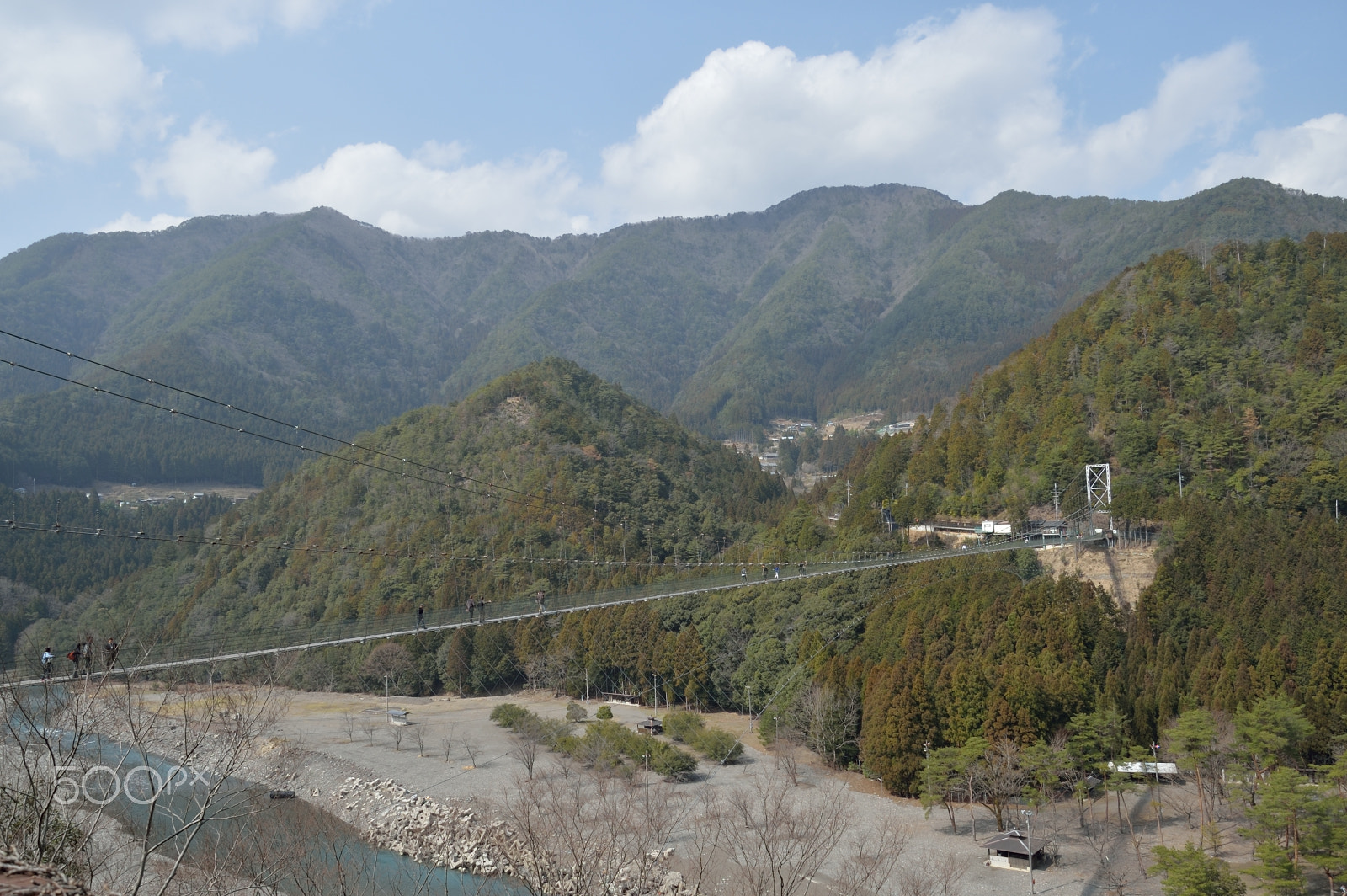 Nikon Df sample photo. Tanizenotsuribashi（谷瀬の吊橋） photography