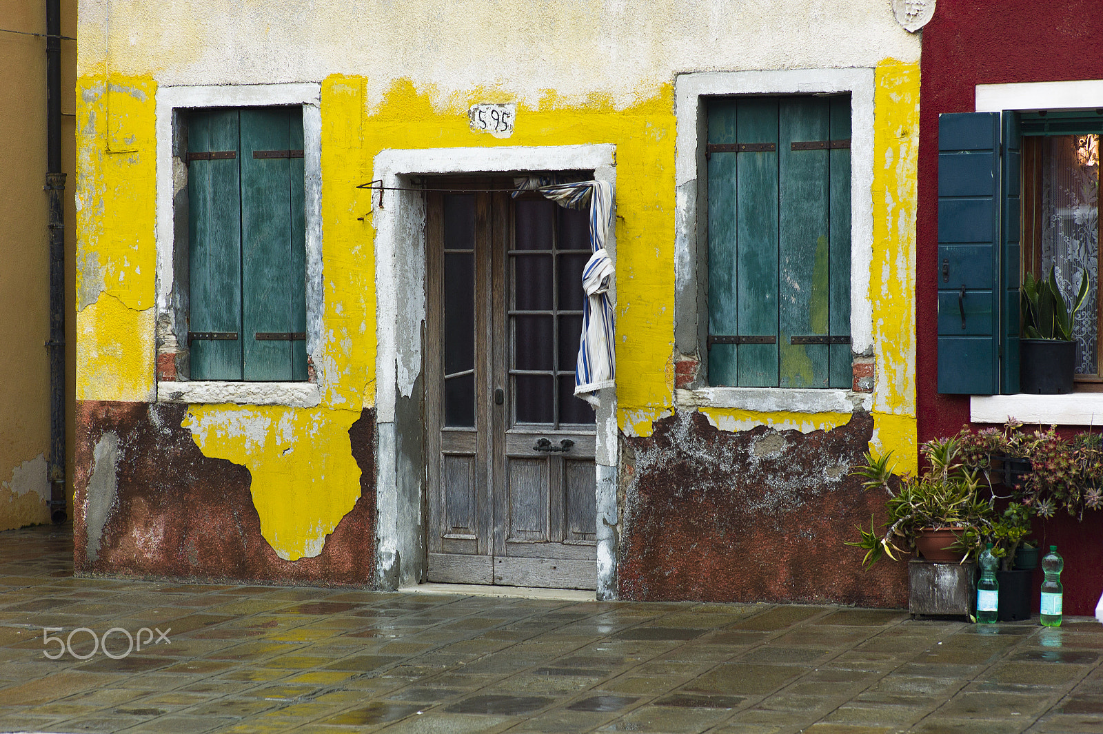 Leica M9 + Leica Summicron-M 90mm f/2 (II) sample photo. A yellow pastel tone home in burano by drclerk photography