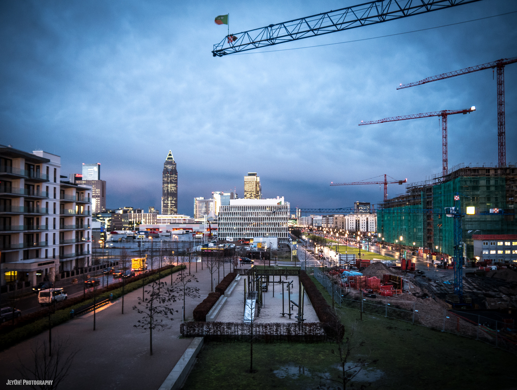 Panasonic DMC-G70 sample photo. Frankfurt night photography