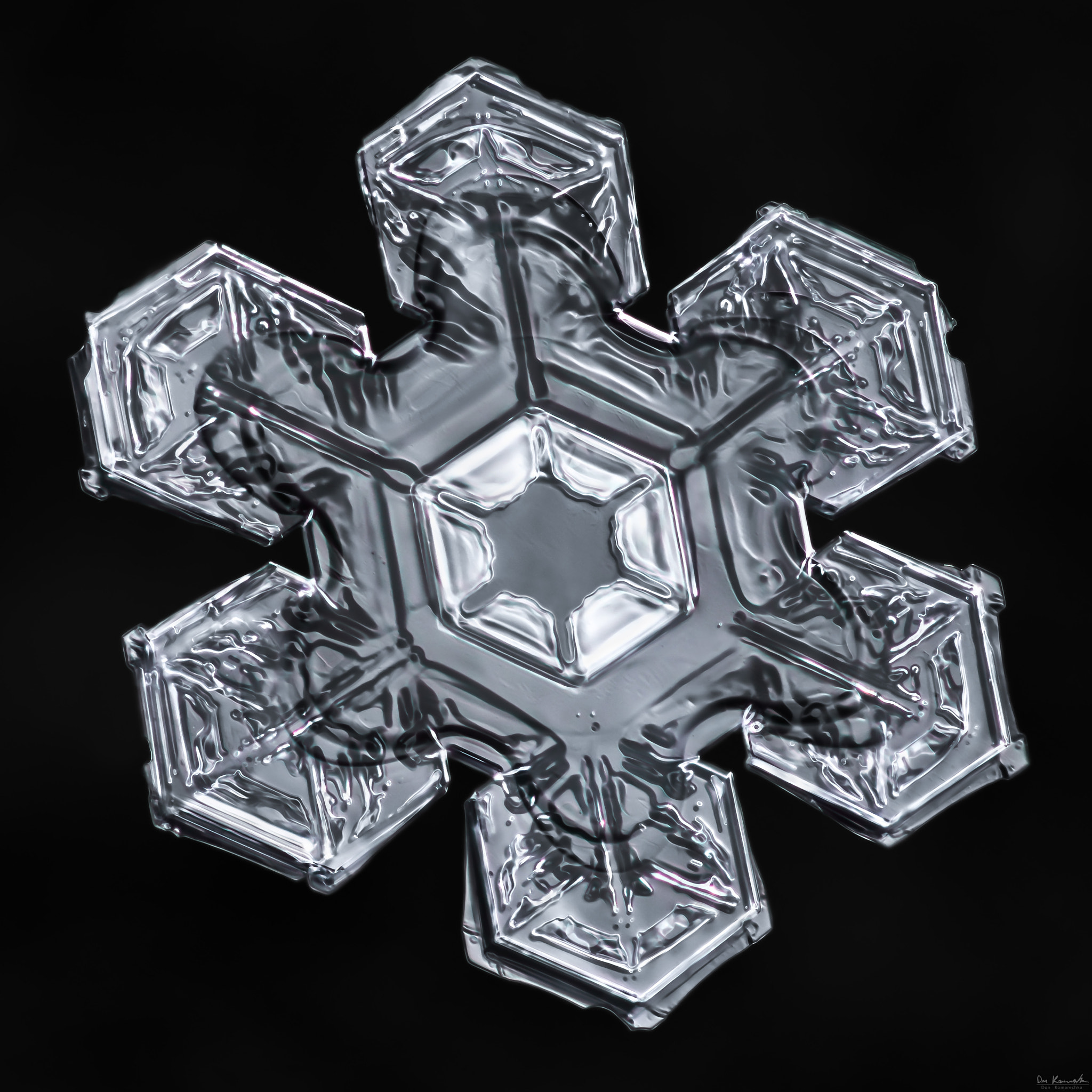 Canon MP-E 65mm F2.5 1-5x Macro Photo sample photo. Snowflake-a-day #101 - the tip jar photography