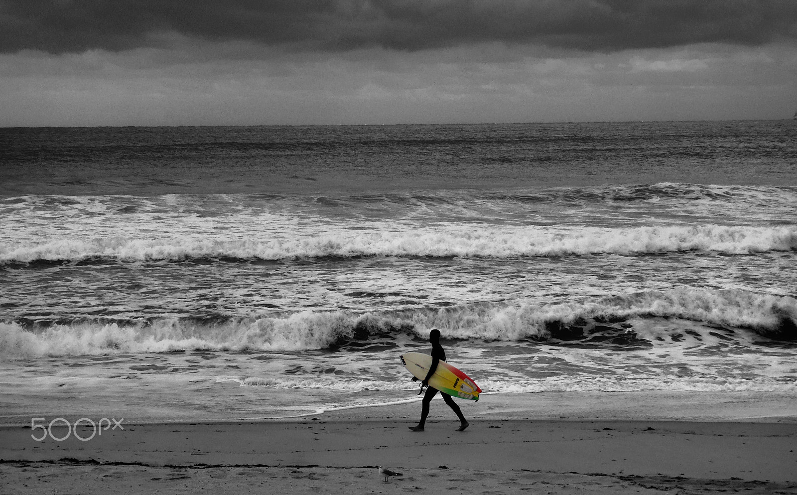 Olympus StylusTough-6020 sample photo. Surfing in black and white photography