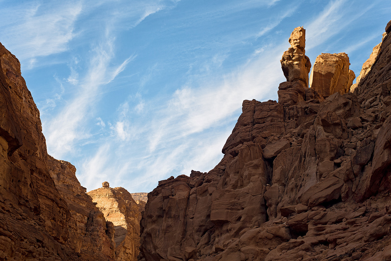 ZEISS Planar T* 50mm F1.4 sample photo. Coloured canyon. nuweiba photography