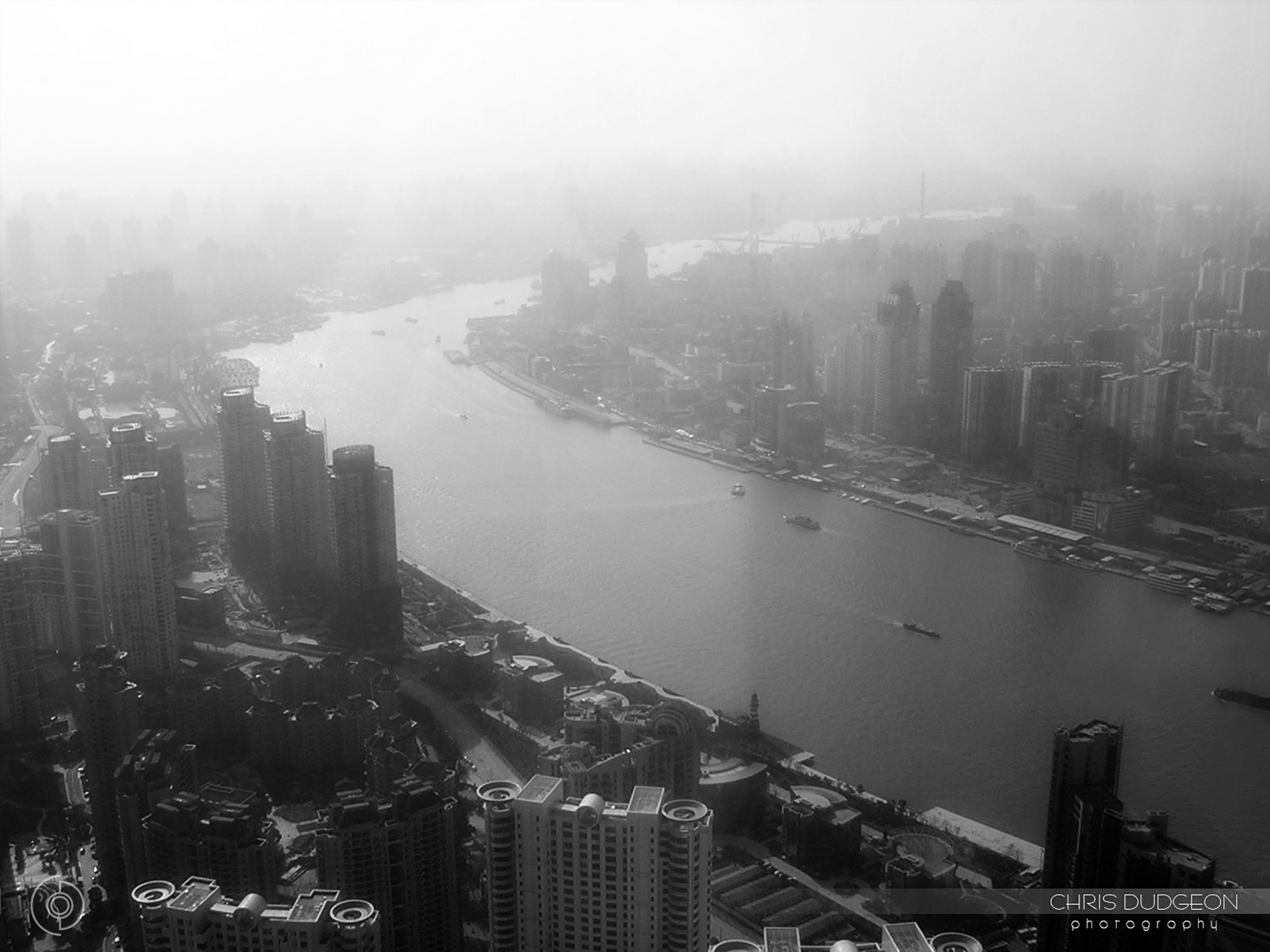 Nikon E2100 sample photo. View of river from skyscraper, china photography