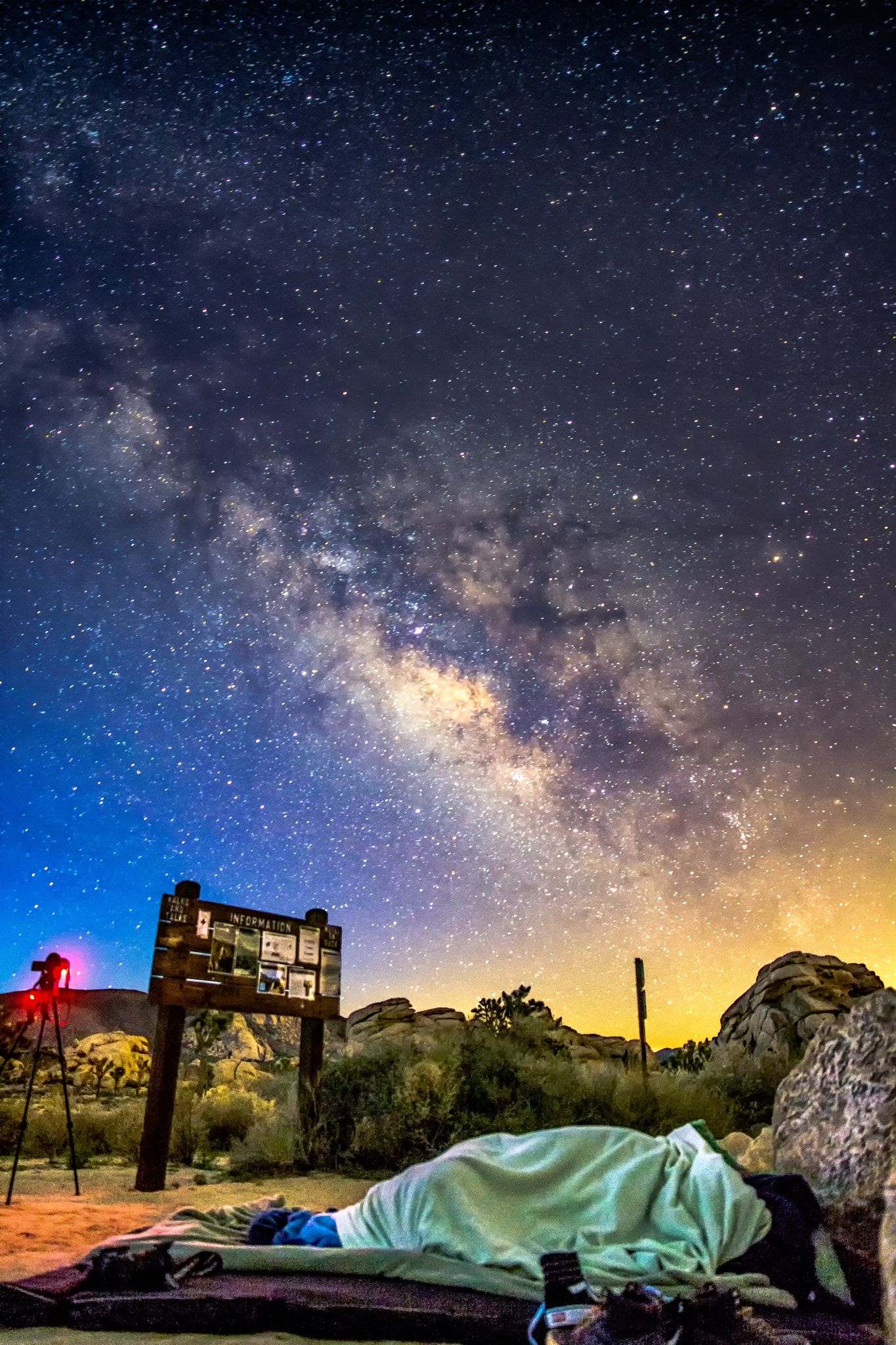 Samyang 16mm F2 ED AS UMC CS sample photo. Taken luckily during the blue hour at joshua natio ... photography