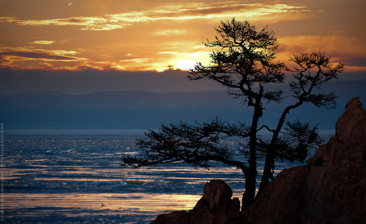 Canon EOS-1Ds Mark III sample photo. Sunset at baikal lake photography