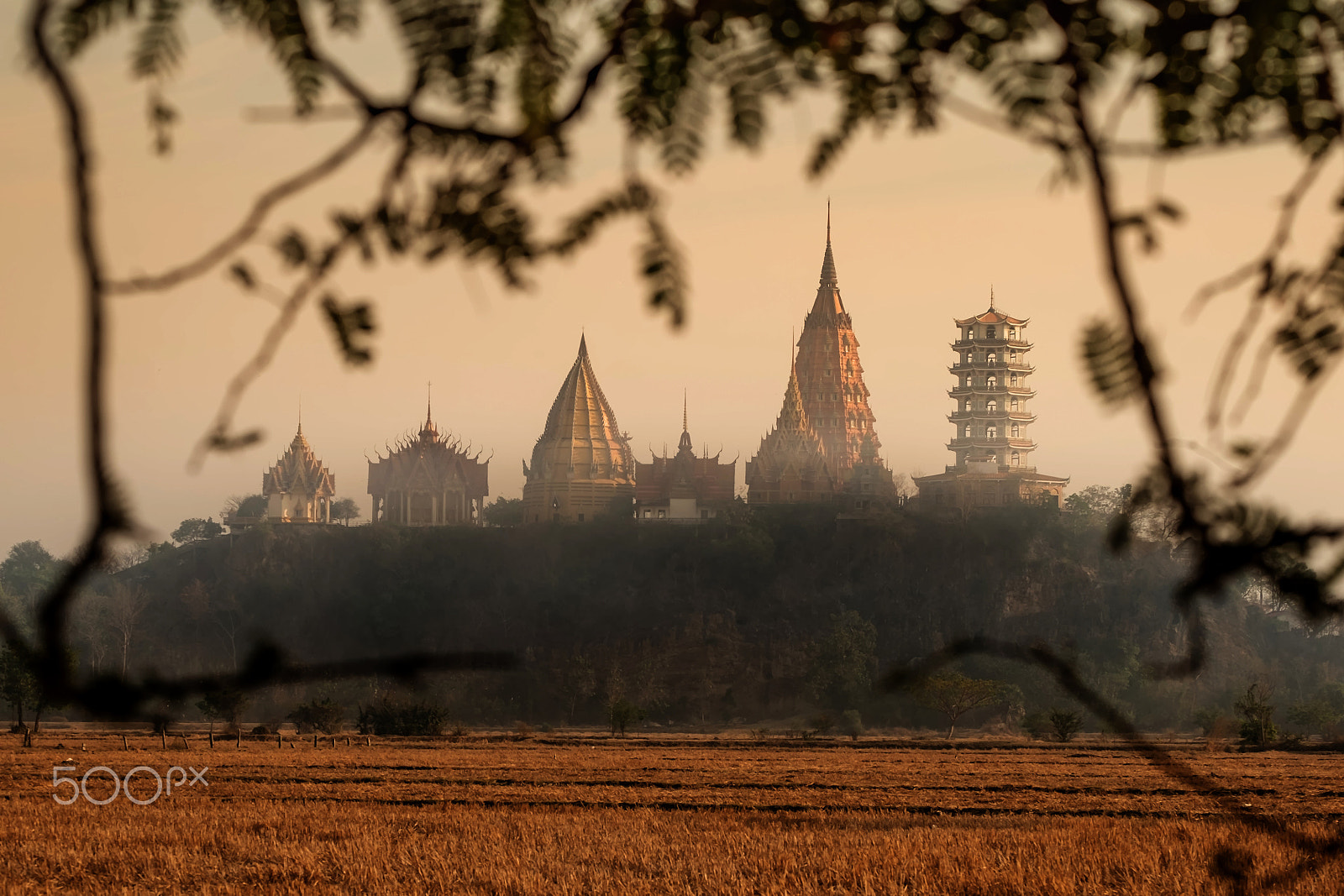 Fujifilm X-M1 + Fujifilm XF 55-200mm F3.5-4.8 R LM OIS sample photo. Thai temple wat thum sua in kanjanaburi, thailand photography