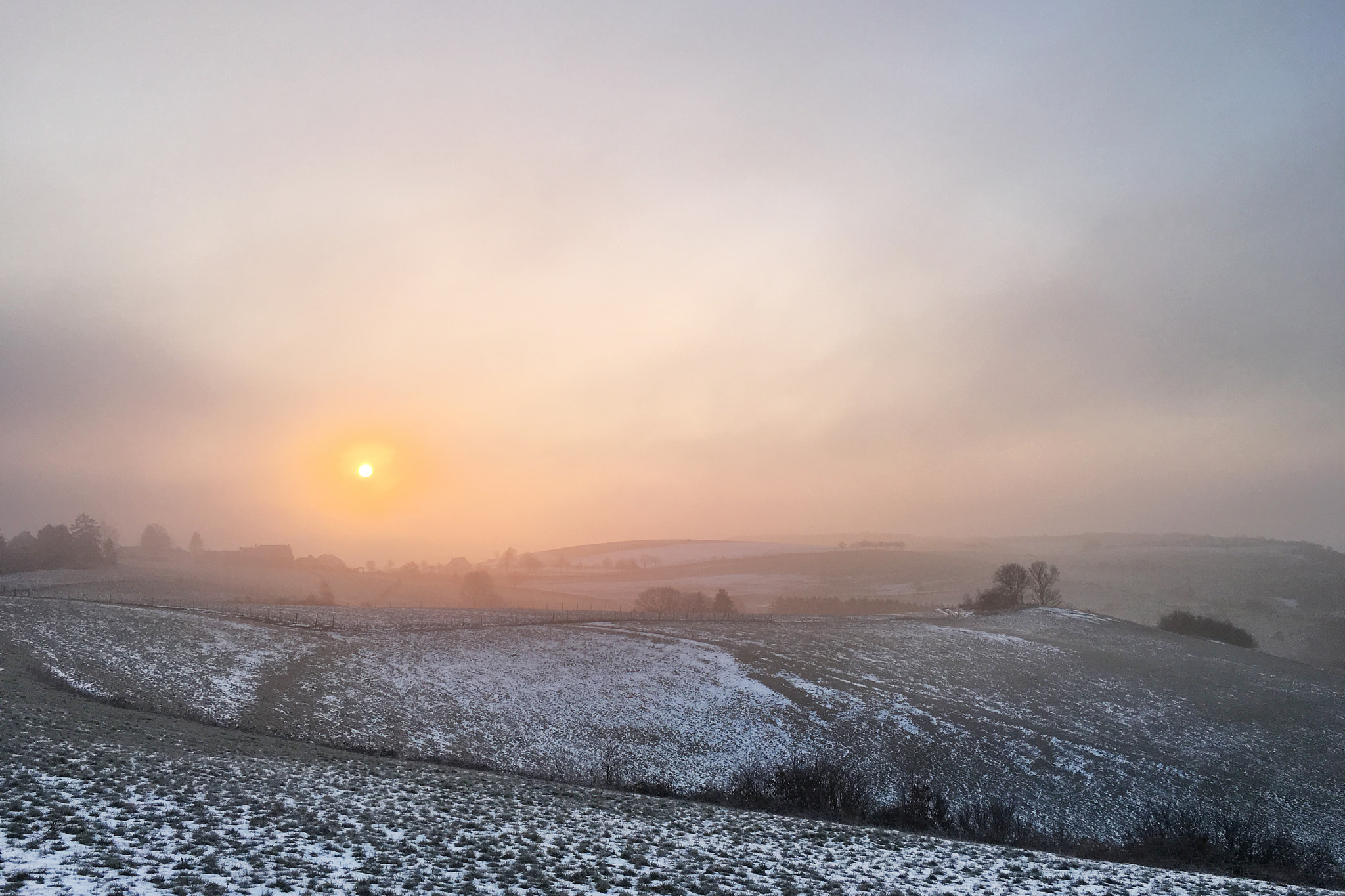 Apple iPhone + iPhone 6s back camera 4.15mm f/2.2 sample photo. Cold sunrise photography