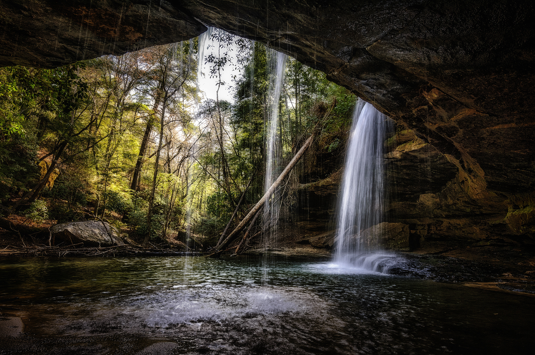 Nikon D2X sample photo. Waterfall photography
