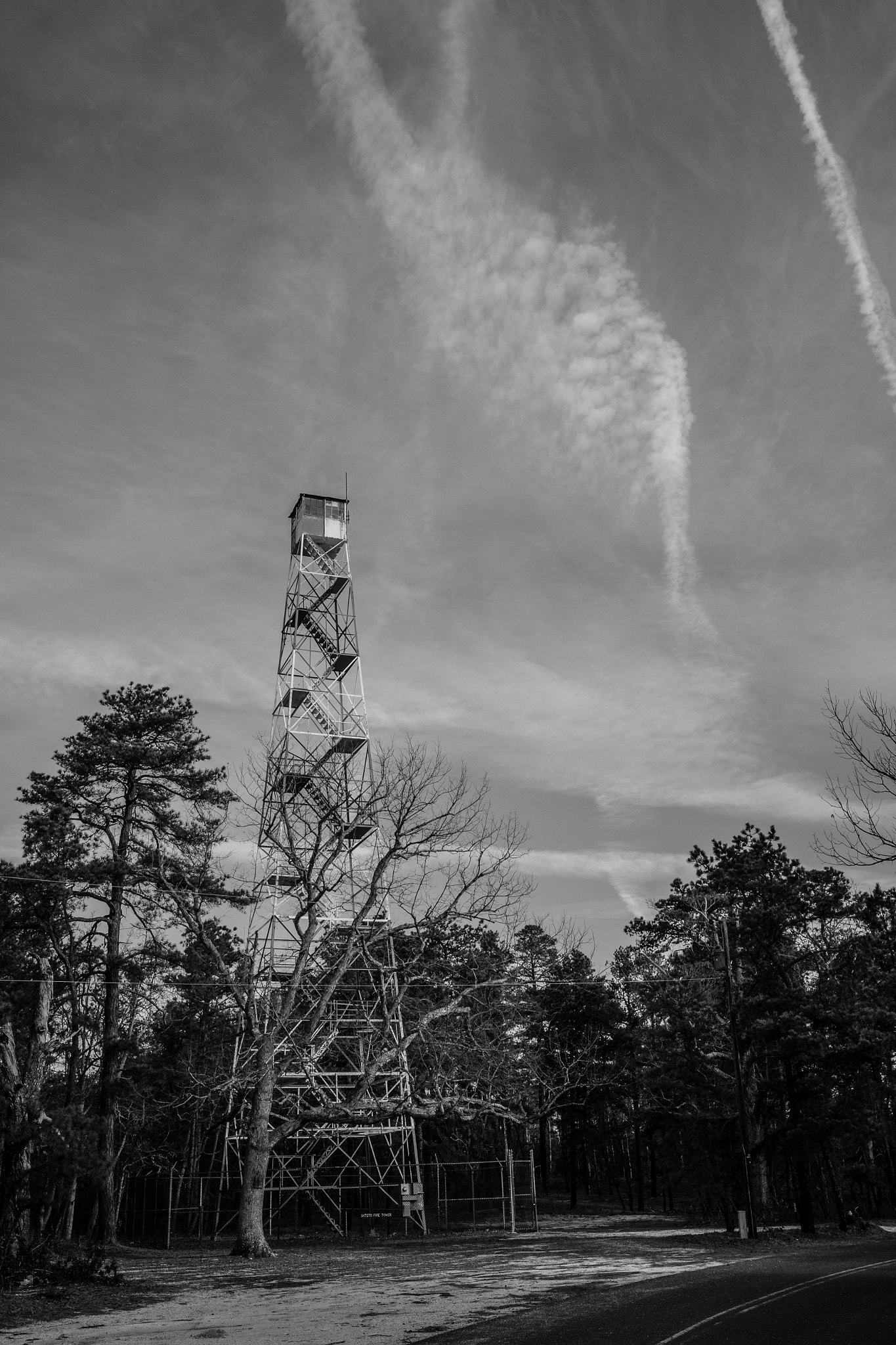 Canon EOS 7D + Sigma 20mm F1.4 DG HSM Art sample photo. Fire tower in the pines photography