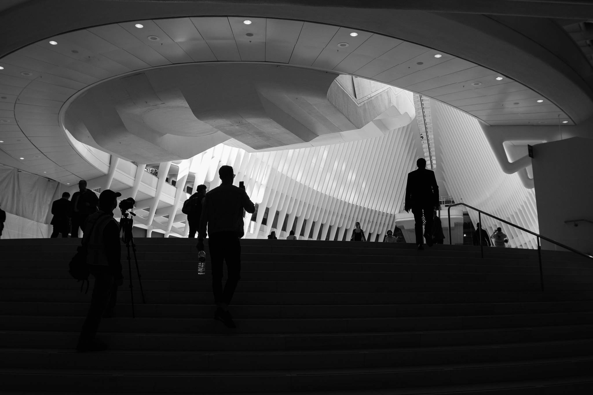 Canon EOS 750D (EOS Rebel T6i / EOS Kiss X8i) + Canon EF 16-35mm F2.8L II USM sample photo. New world trade center path station in ny photography