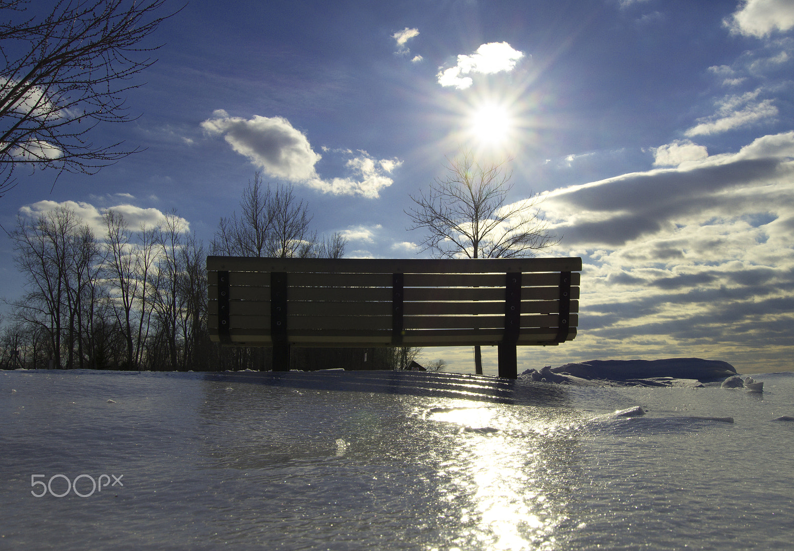 Sony SLT-A58 sample photo. A seat in the cold photography