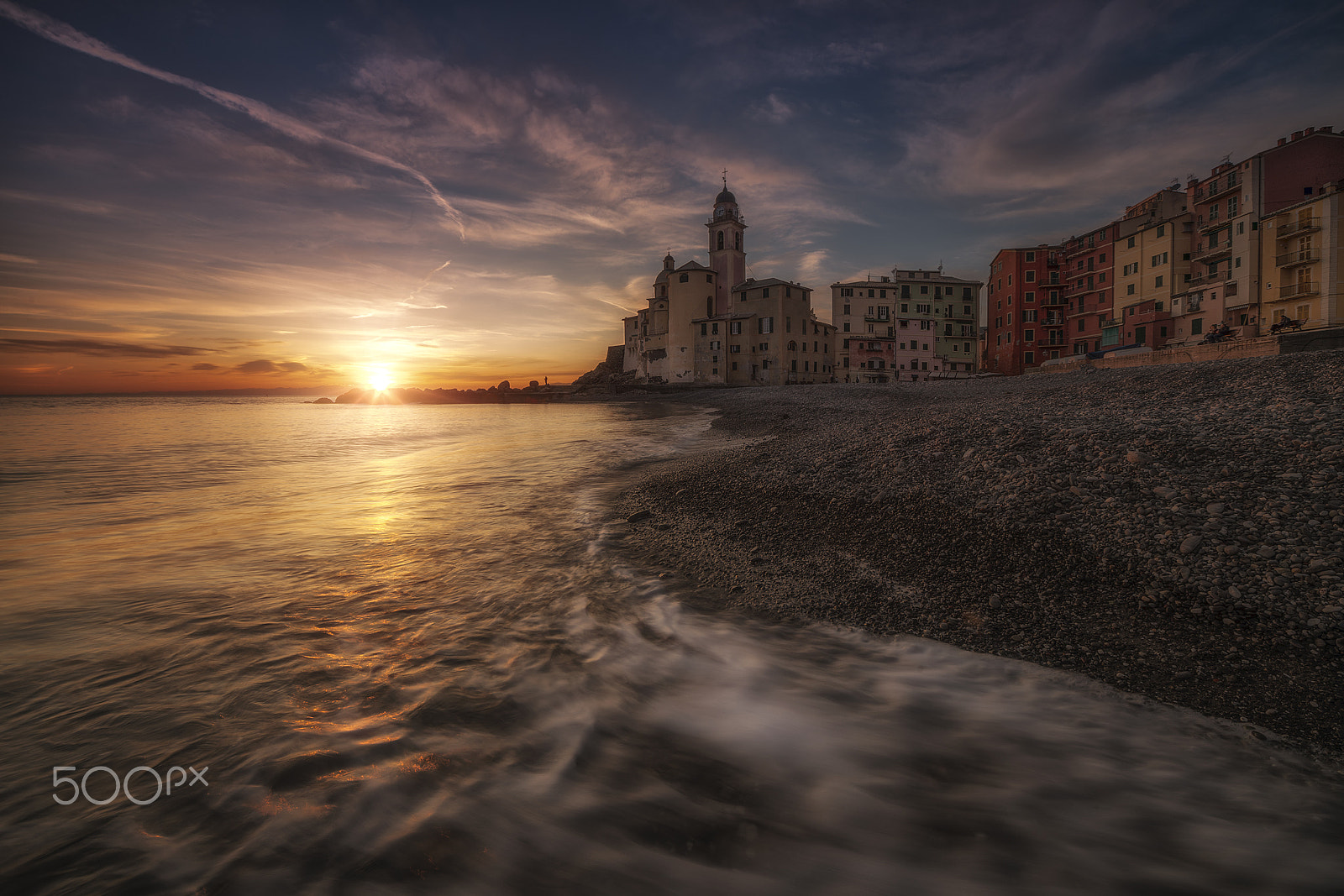 12-24mm F4.5-5.6 G SSM sample photo. Camogli sunset photography