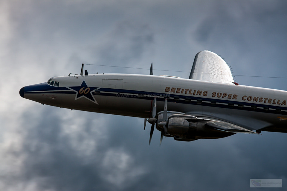 Canon EOS 50D + Canon EF 200mm F2.8L II USM sample photo. Lockheed l-1049 superconstellation photography