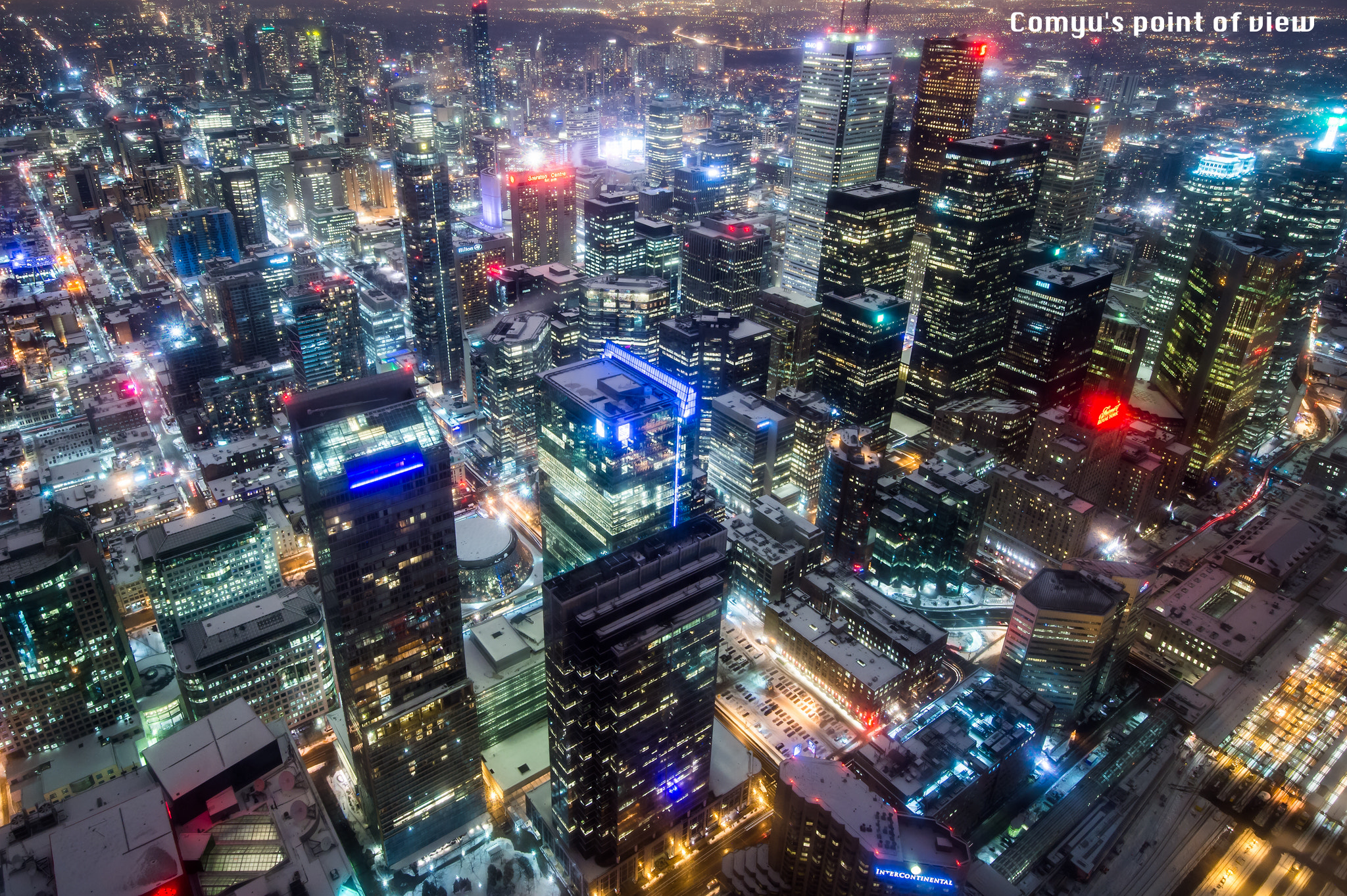 Nikon D4 sample photo. Night of toronto photography