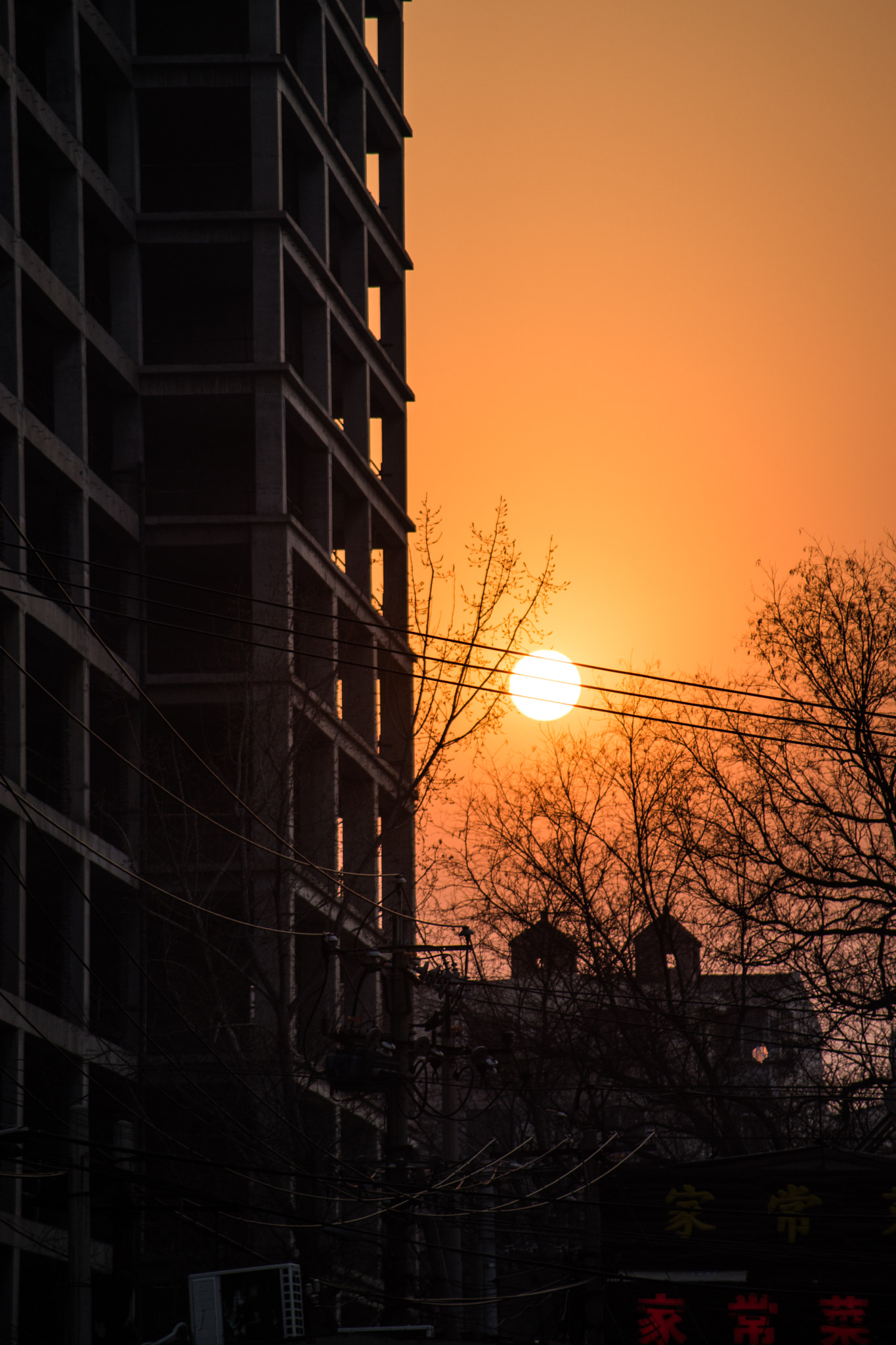 Minolta AF 80-200mm F4.5-5.6 sample photo. Sun on the wires photography