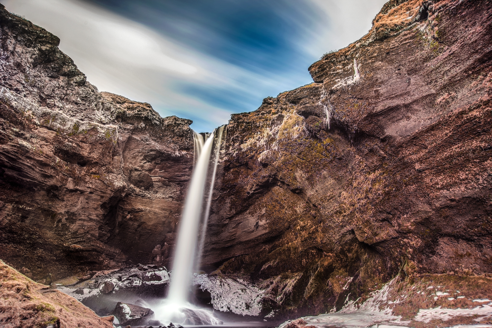 Nikon AF Nikkor 24-85mm F2.8-4D IF sample photo. Kvernufoss 2.0 photography