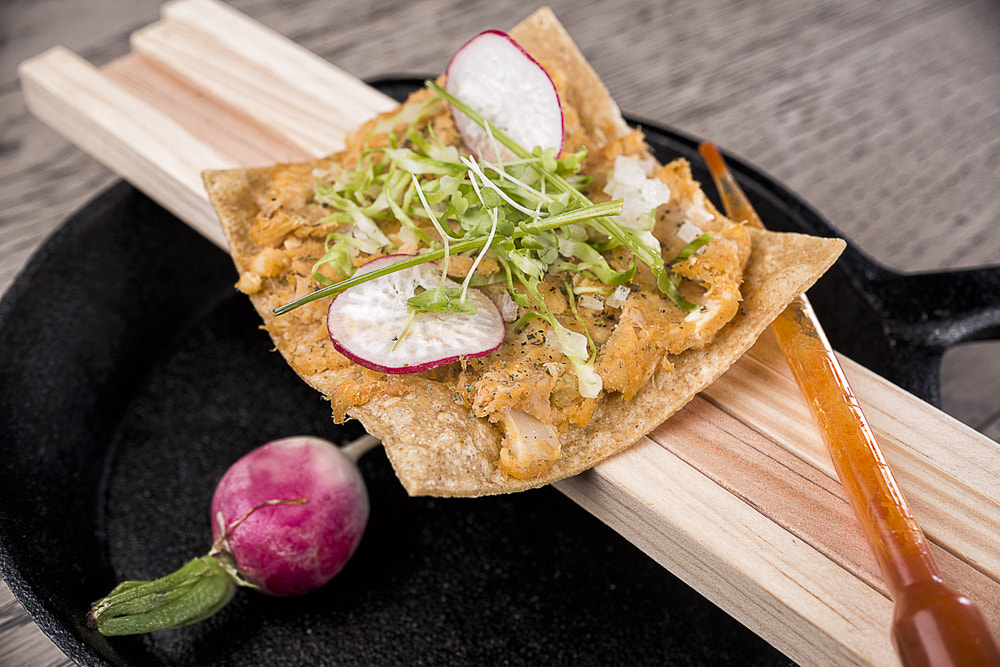 Nikon AF-S DX Micro Nikkor 40mm F2.8 sample photo. Tostada de pozole photography