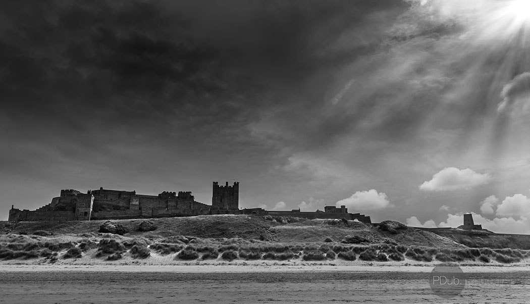 Canon EOS 30D + Sigma 17-70mm F2.8-4 DC Macro OS HSM sample photo. Bamburgh castle, northumberland, uk photography