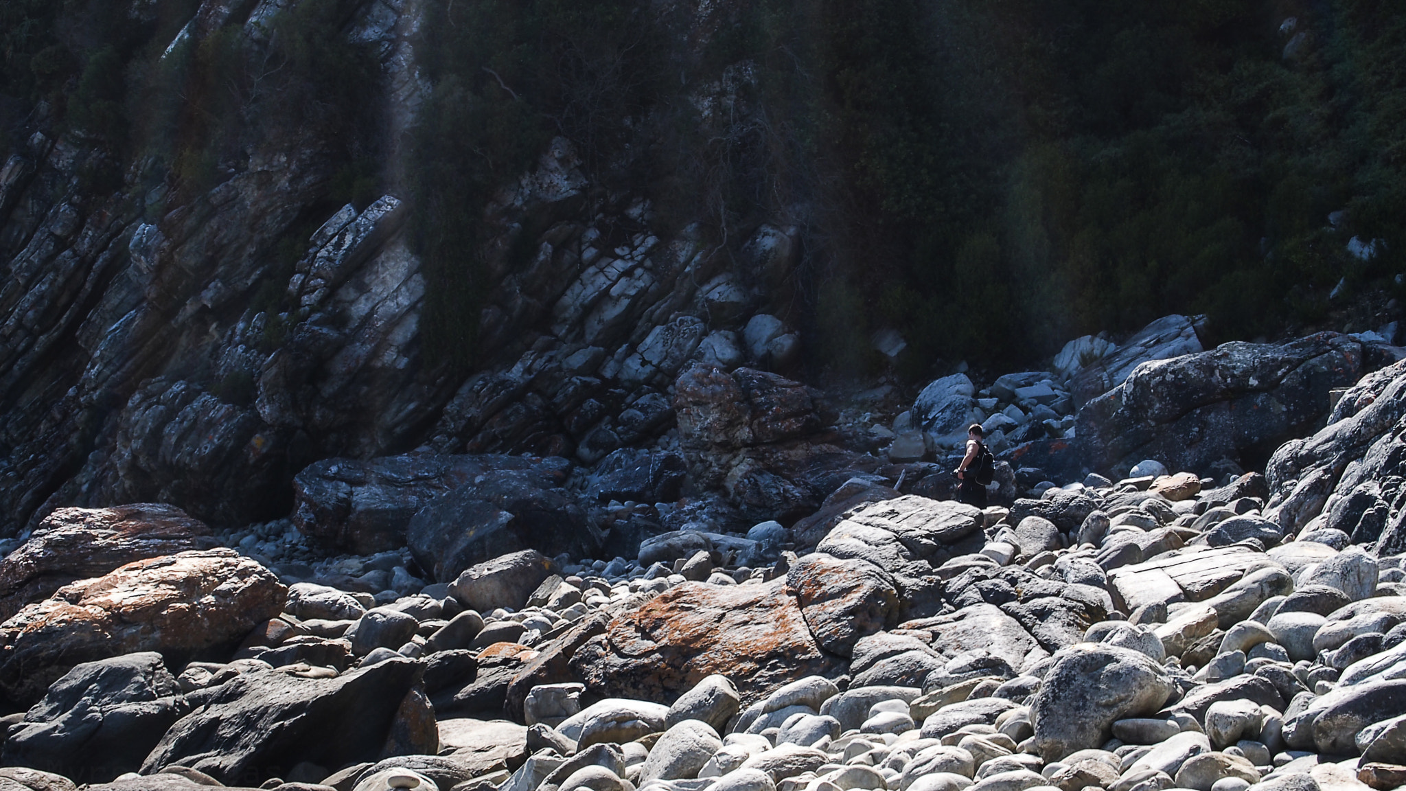 Olympus OM-D E-M5 sample photo. Daniel on the rocks photography