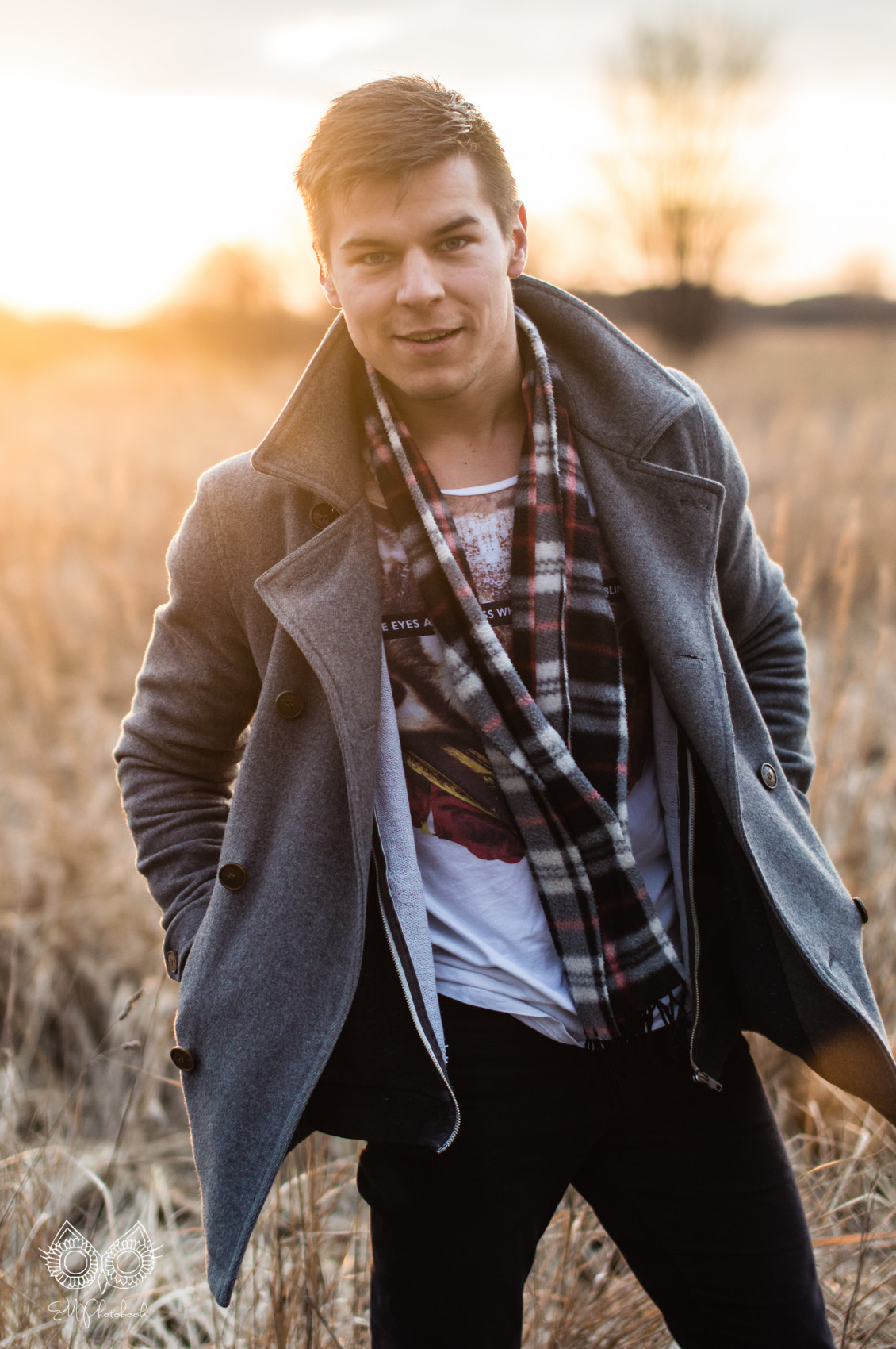 Nikon D3200 + Sigma 50mm F1.4 EX DG HSM sample photo. Sunset in the fields photography