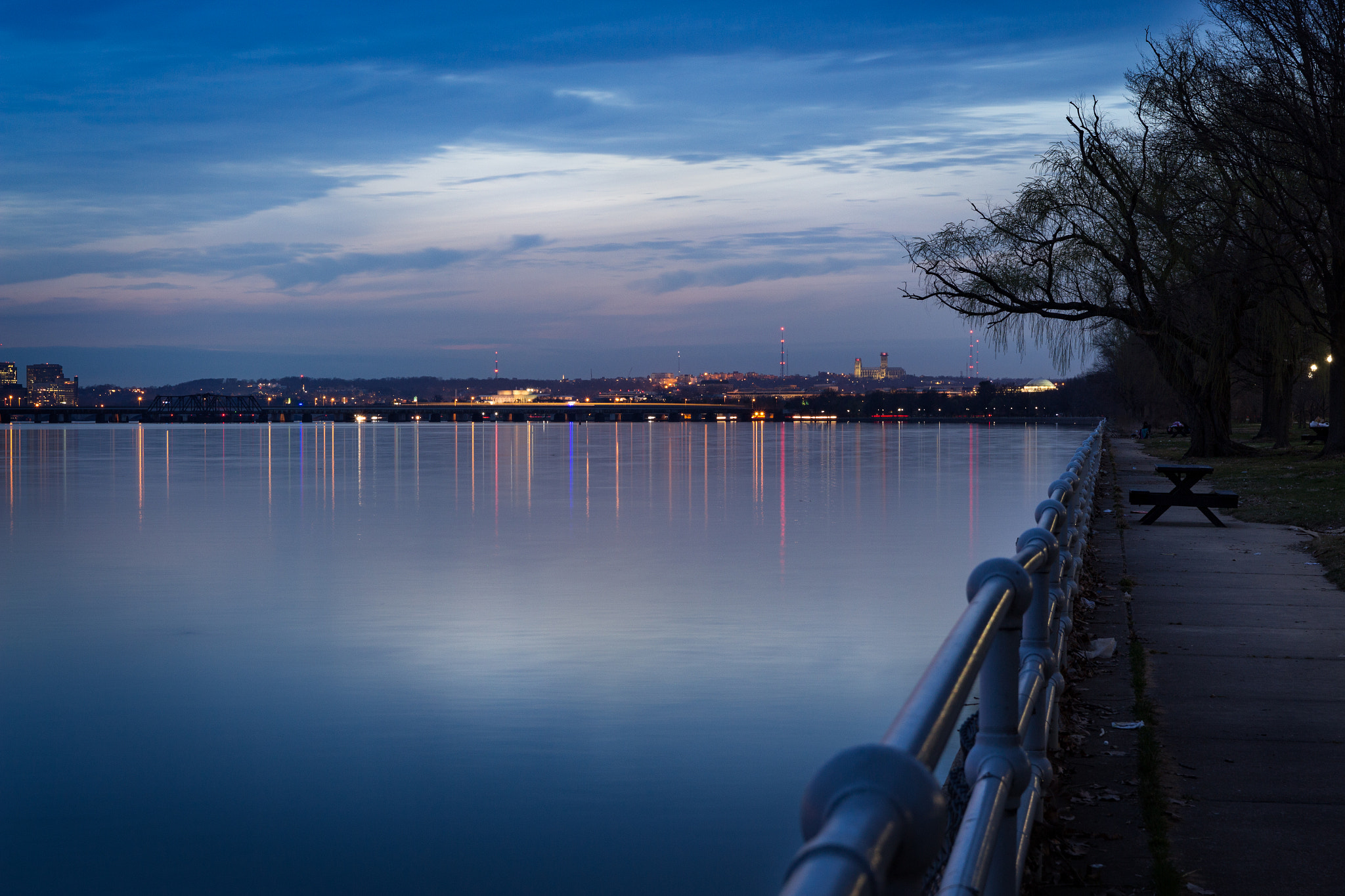 Sigma 18-50mm f/2.8 Macro sample photo. Potomac blue hour photography