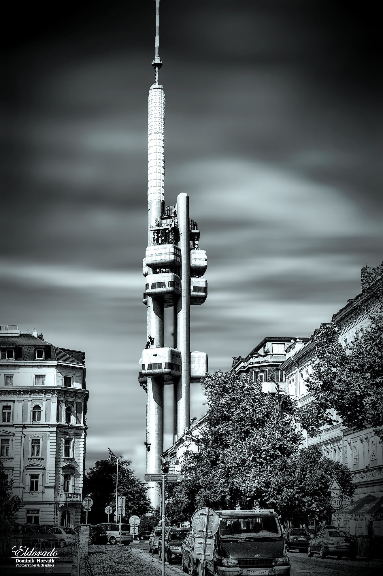 Pentax K20D sample photo. Žižkovská věž praha photography