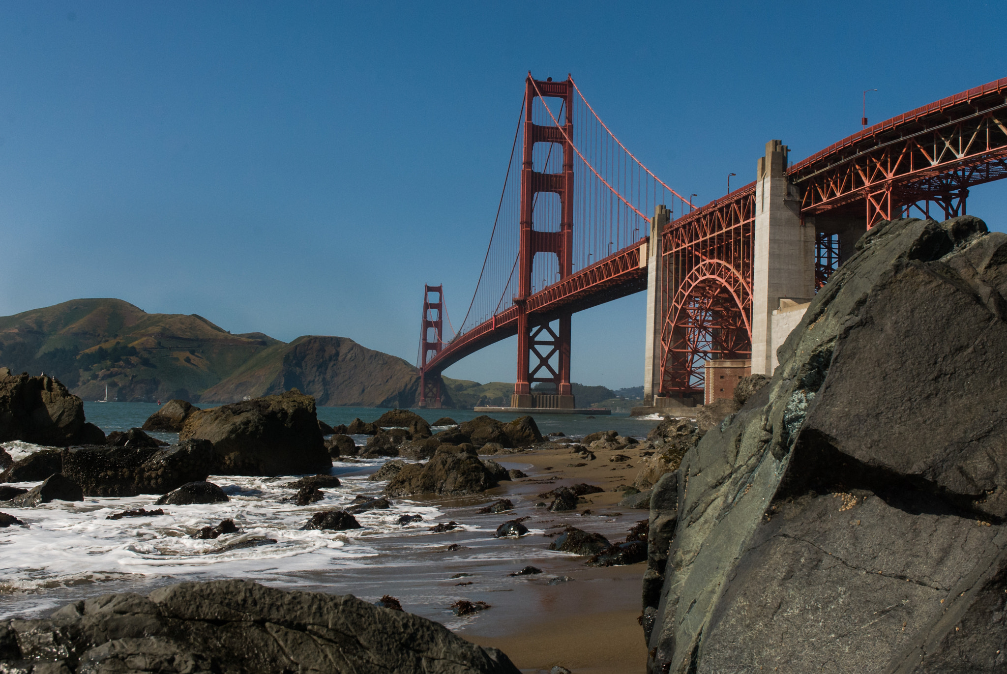 Nikon D40X sample photo. The golden gate photography