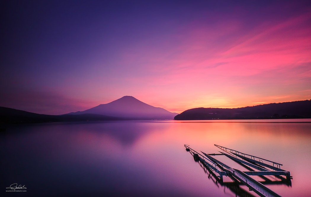 Sony a7R + Canon EF 16-35mm F2.8L II USM sample photo. Mt. fuji sunset glow photography